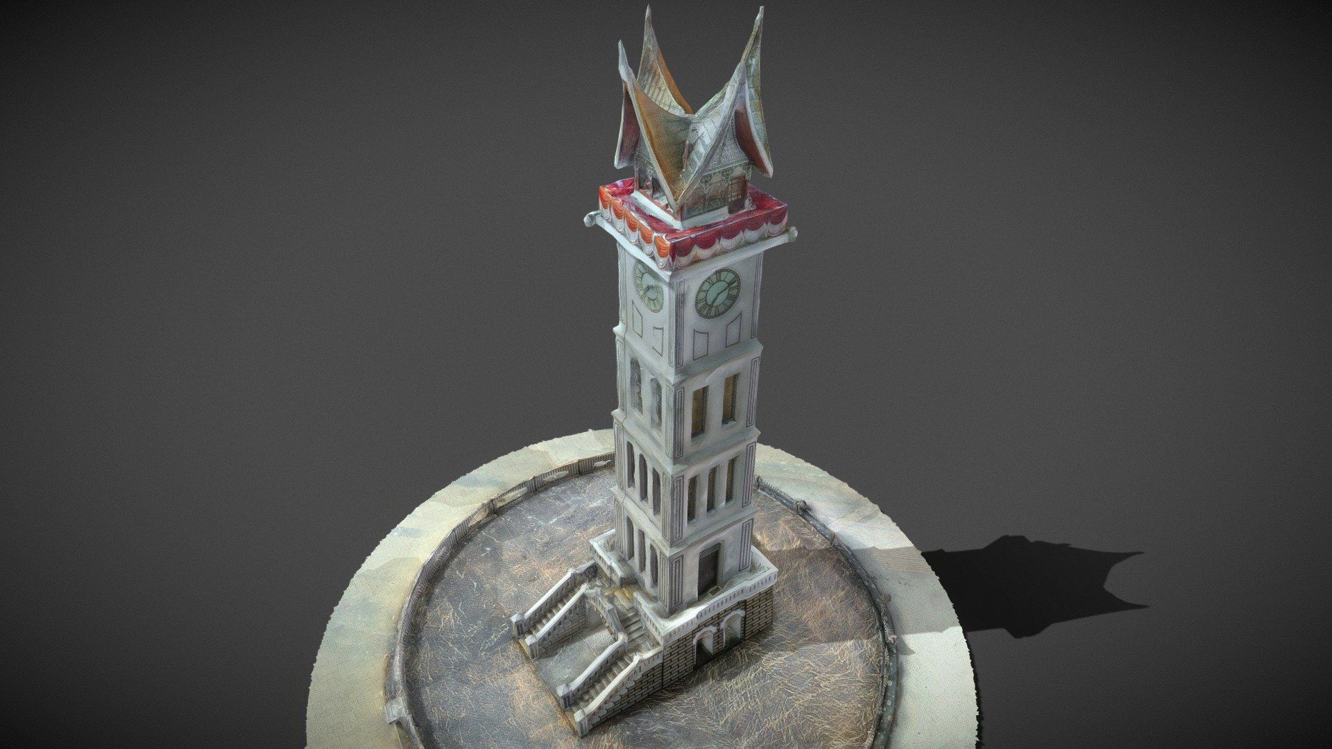 1920x1080 Jam Gadang Clock Free 3D model by dekahobby [3308f98]