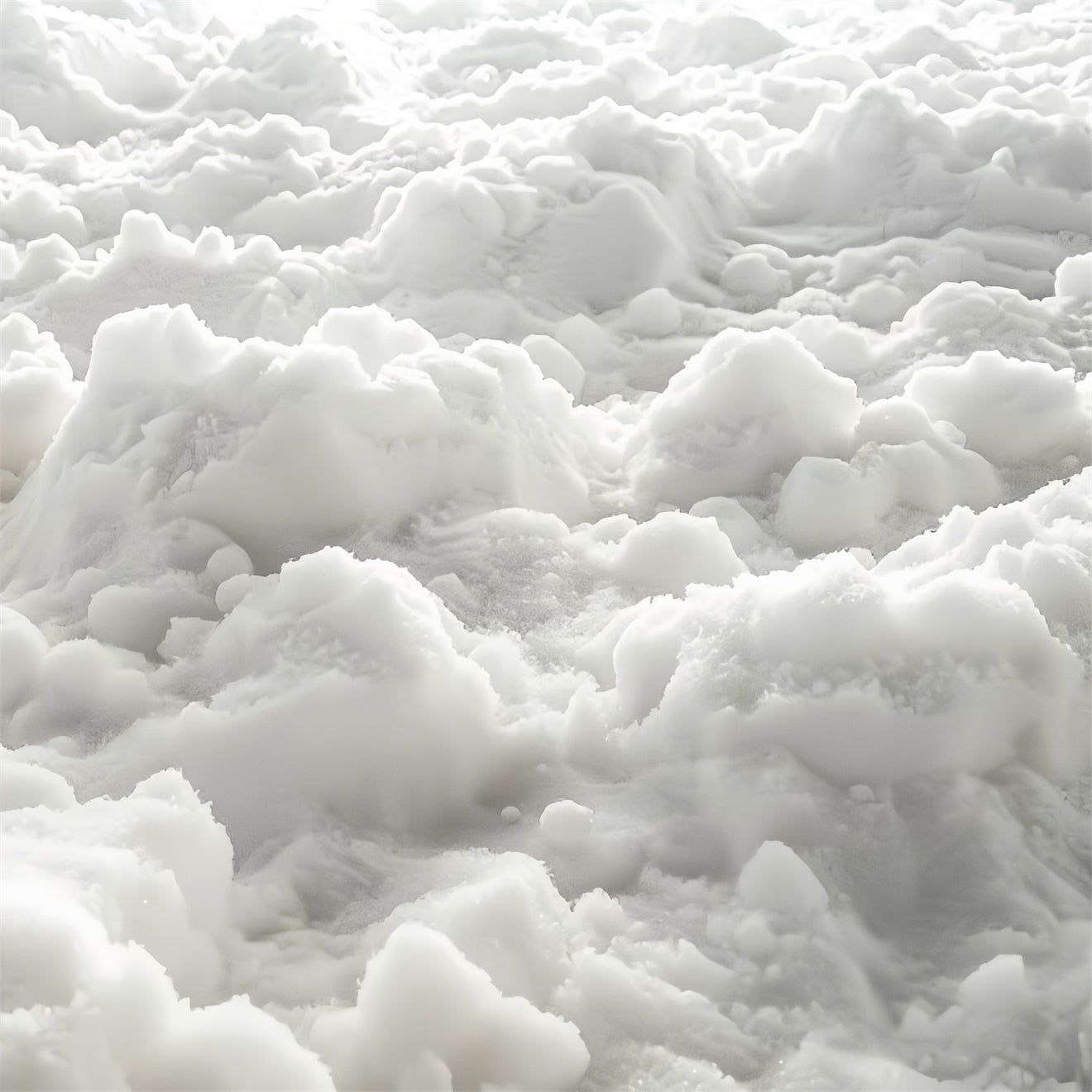 1320x1320 Puffy Winter Snow Mounds Floor Backdrop BRP9- 5'W*3'H(1.5*1m)