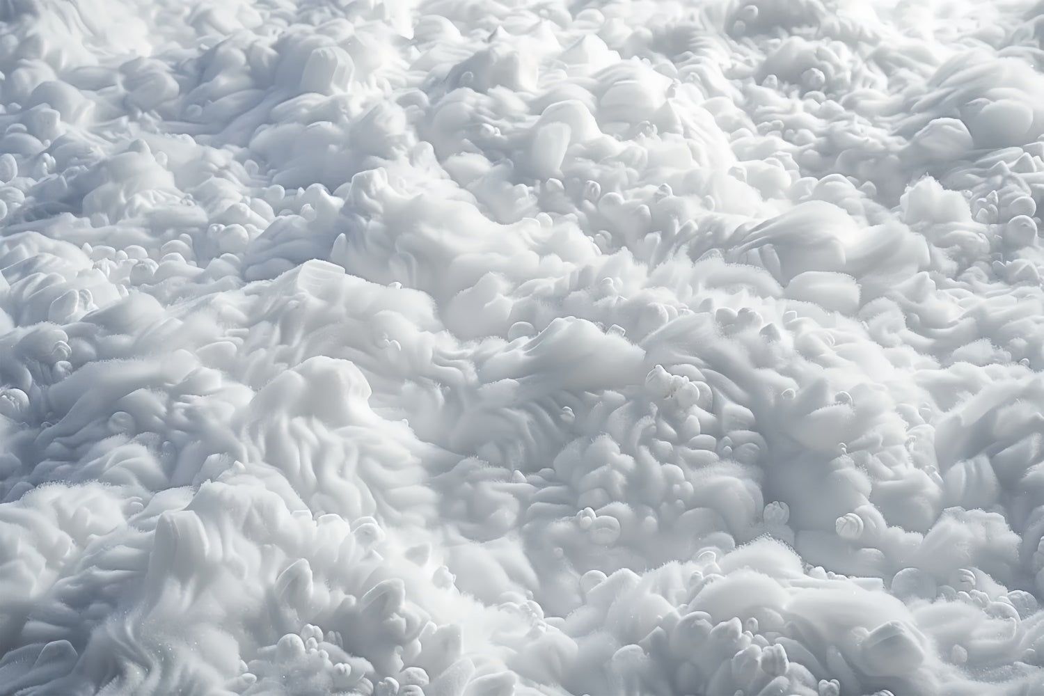 1500x1000 Soft Fluffy Snow Fabric Floor Backdrop BRP9- 5'W*3'H(1.5*1m)