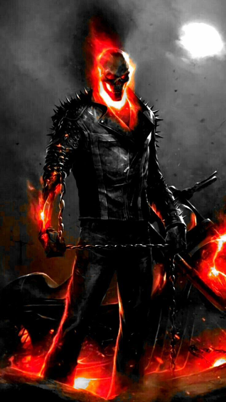 736x1308 Johnny Blaze Wallpaper