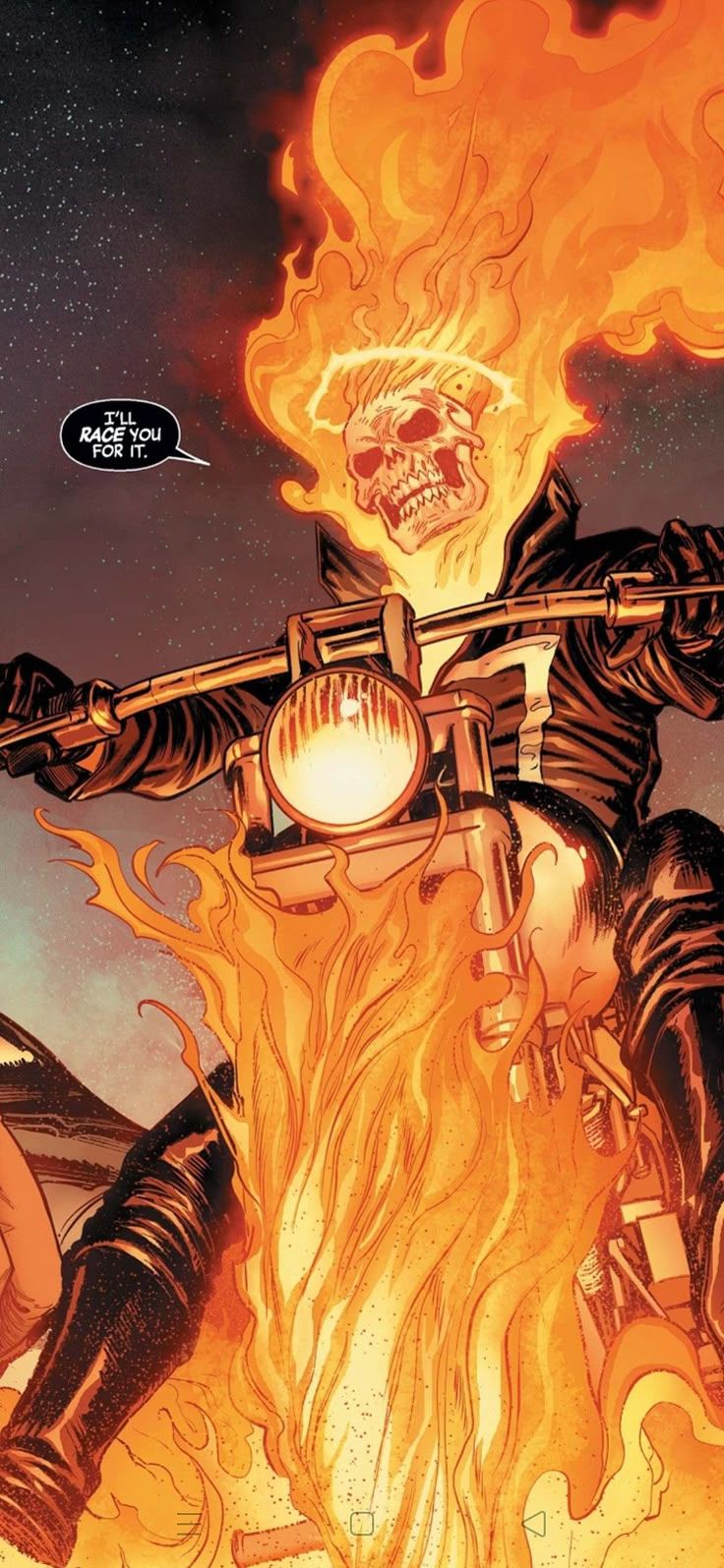 736x1595 Ghost Rider (Johnny Blaze) wallpaper