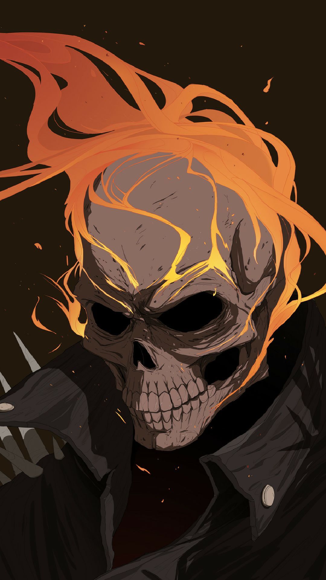 1080x1920 Phone wallpaper: Ghost Rider, Comics, Johnny Blaze 621576