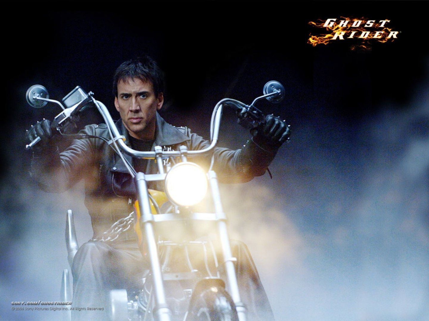 1440x1080 HD Wallpaper of Nicolas Cage as Johnny Blaze in Ghost Riderx1080