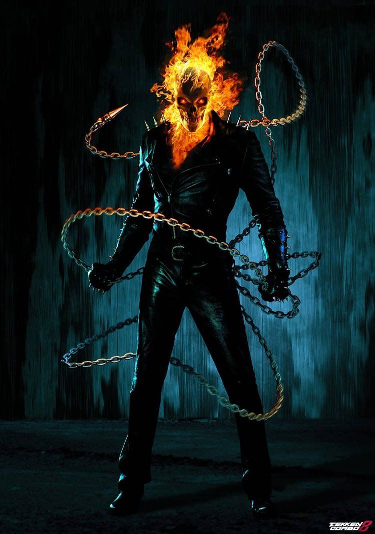 749x1068 Customization : Johnny Blaze(Ghost Rider) on Kazuya. Tekken 8 Combo