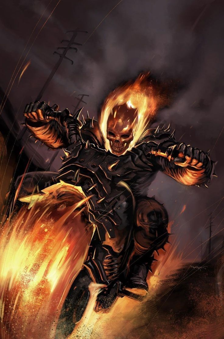 736x1117 JOHNNY BLAZE ( EL MOTORISTA FANTASMA )