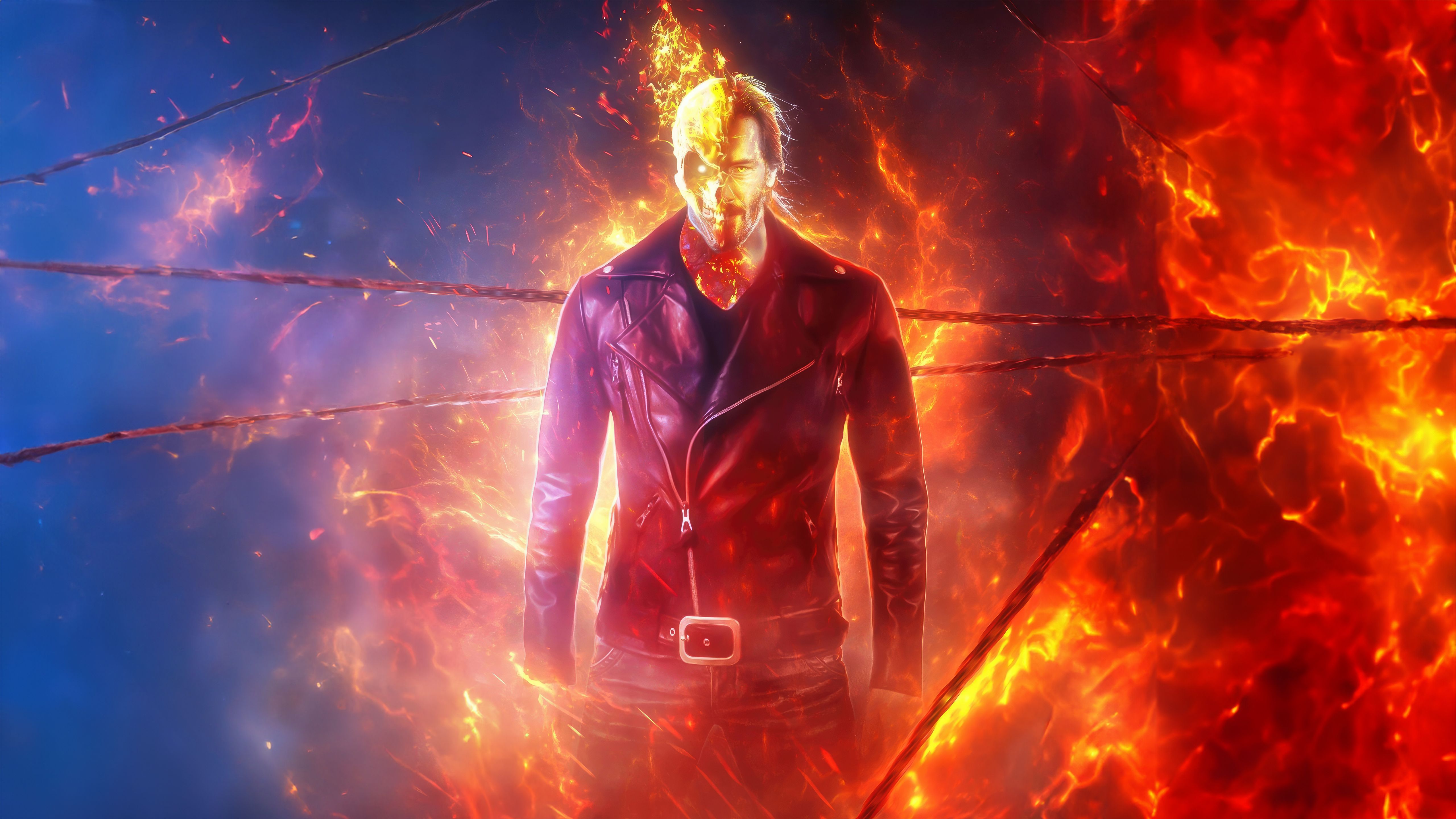5120x2880 Johnnyblaze Ghost Rider Wallpaper, HD Superheroes Wallpaper, 4k Wallpaper , Image, Background, Photos and Picture