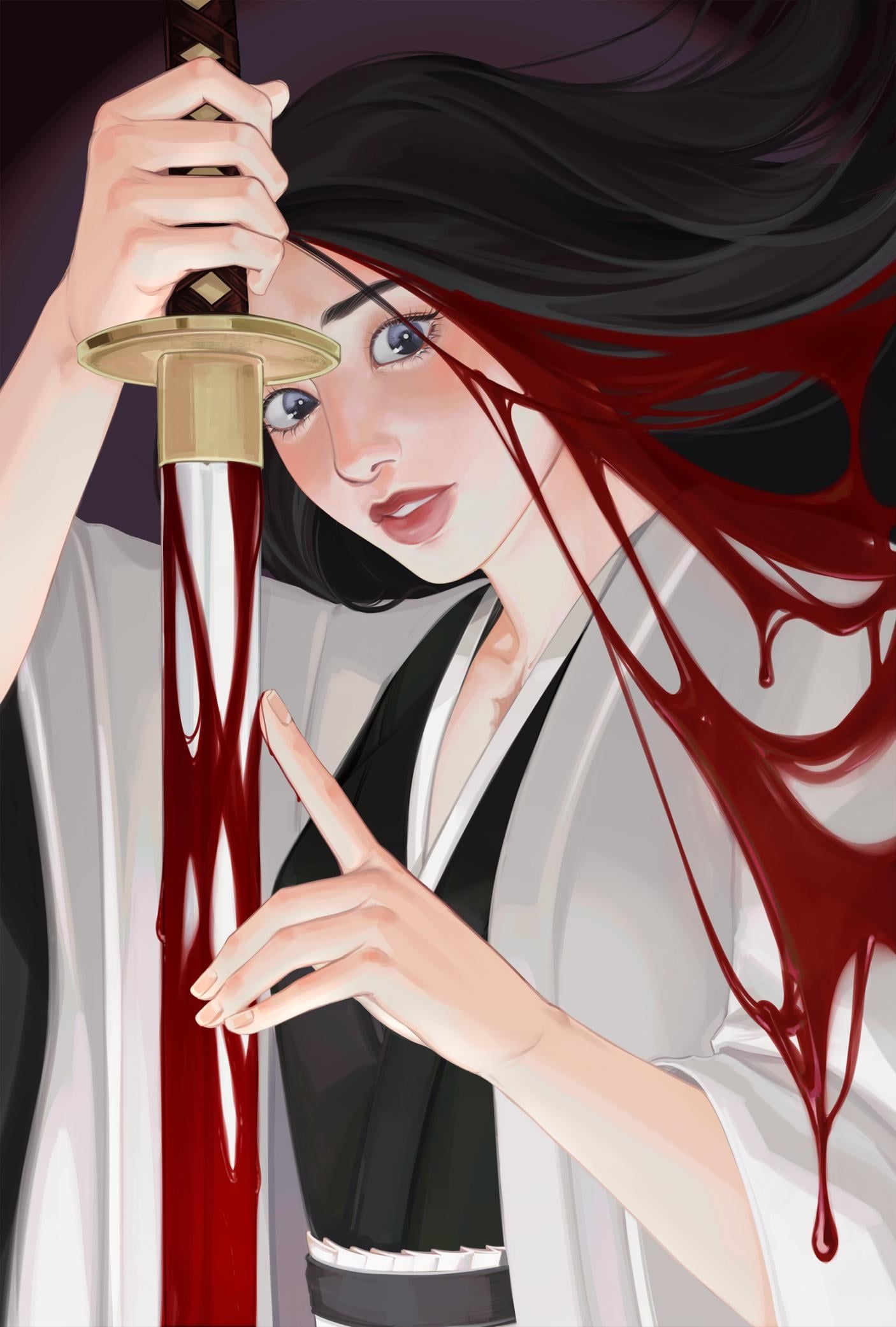 1406x2081 MINAZUKI (ALL THINGS' END) FemaleRageZine BLEACHTYBW