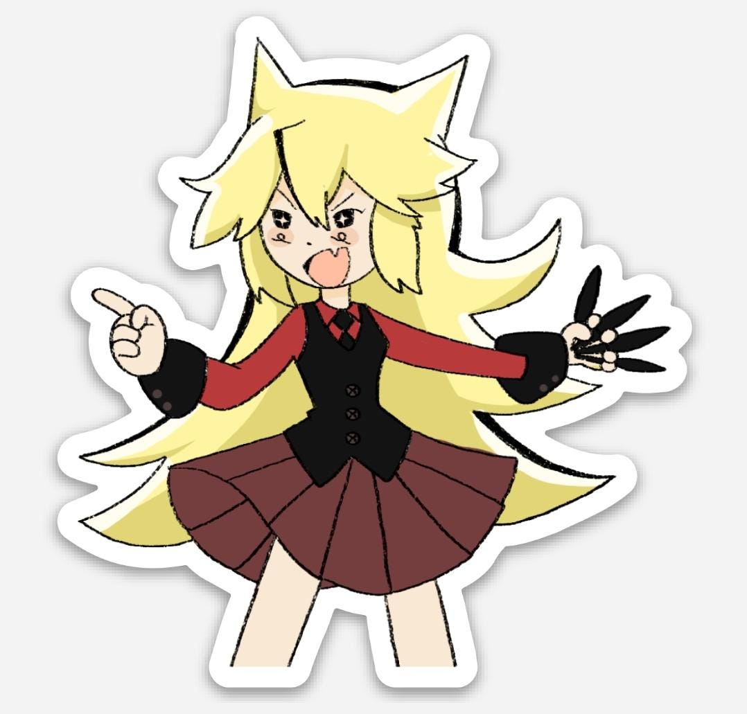 1078x1031 Mogeko Castle Moge Ko 3 Sticker