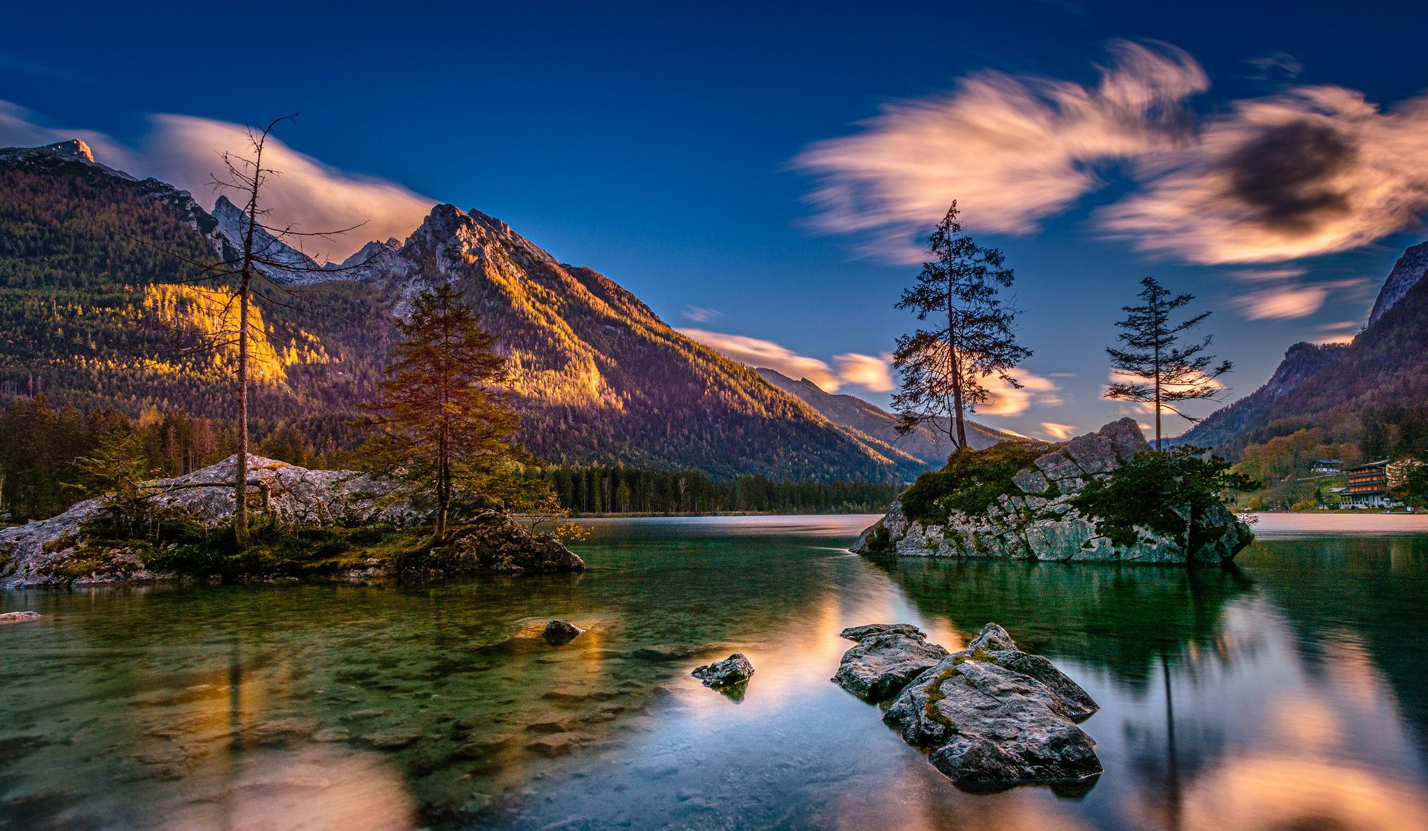 2048x1191 Download Alps Bavaria Germany Lake Nature Mountain HD Wallpaperx1191