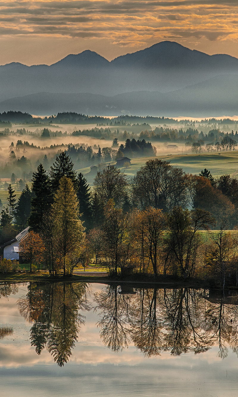 800x1333 Bavaria, forest, germany, lake, landscape, HD phone wallpaper