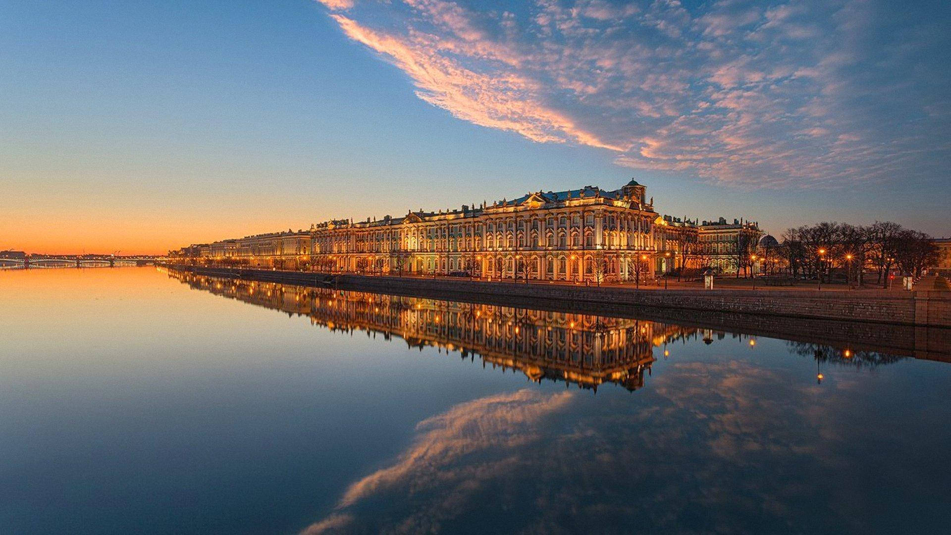 1920x1080 Neva River In Saint Petersburg Russia St. Petersburg Soviet Union Style Architecture