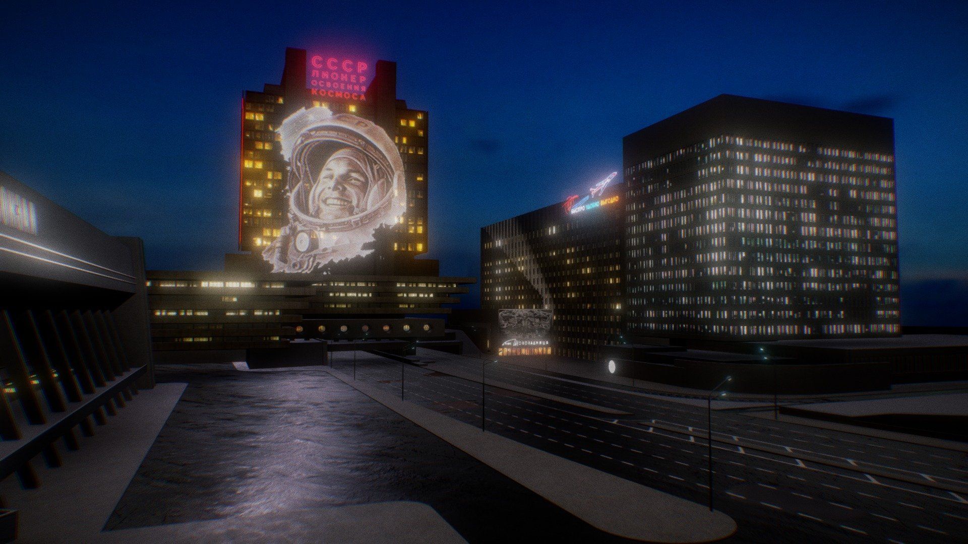 1920x1080 Soviet Vibes city block model by AitorMS3D [57ecd77]