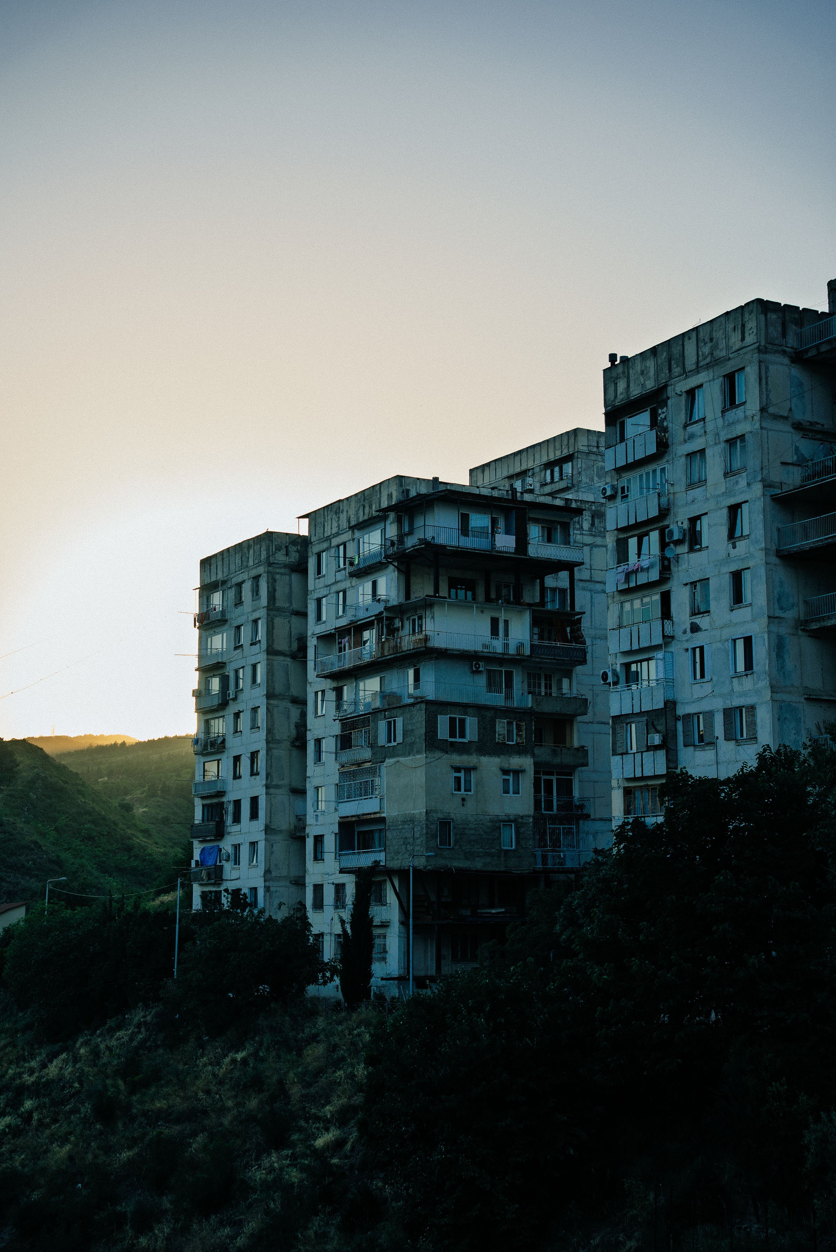2832x4240 Soviet Era Apartment Buildings At Sunset · Free