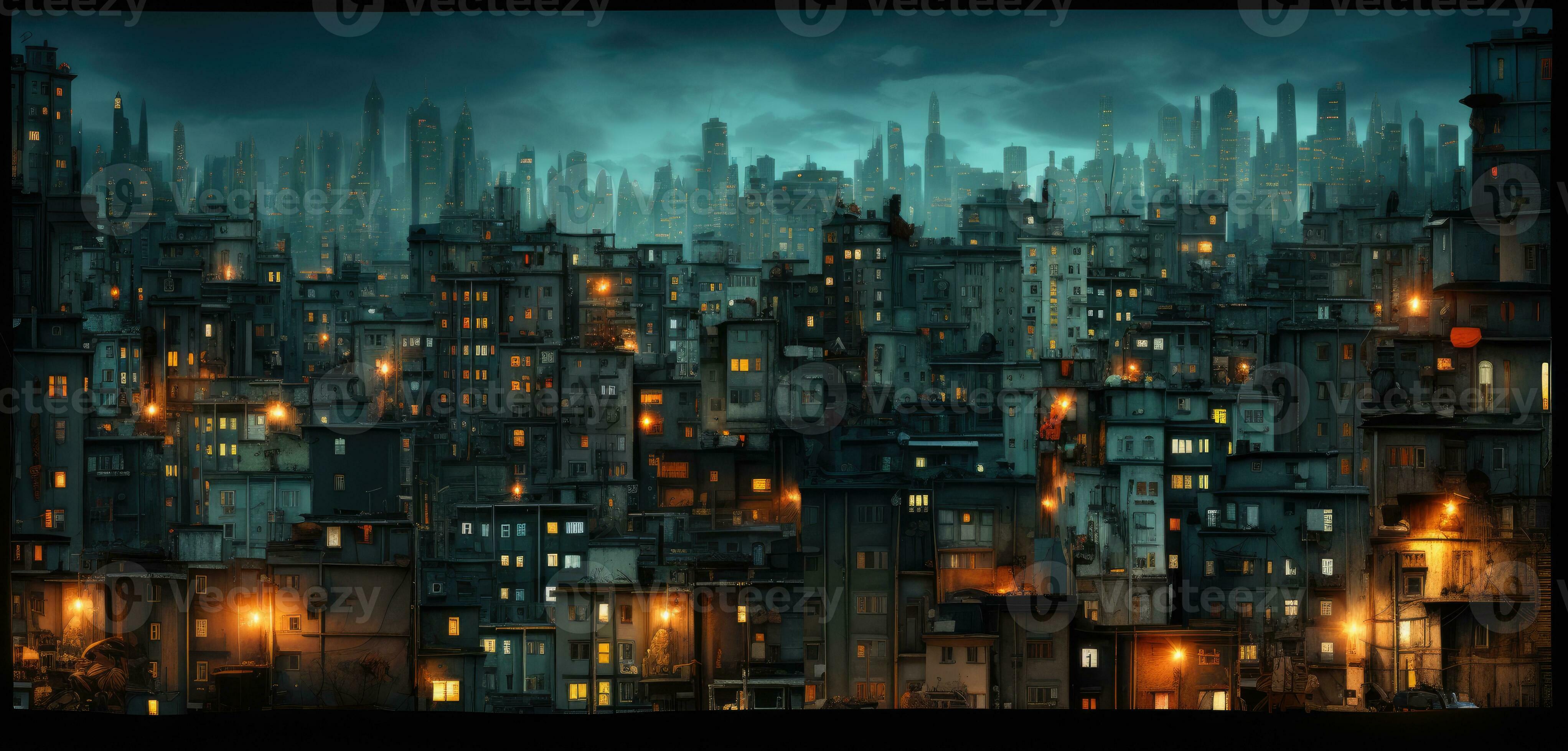 4087x1960 gloomy soviet buildings Russia depressive comfort wallpaper smartphone photo facade night lights