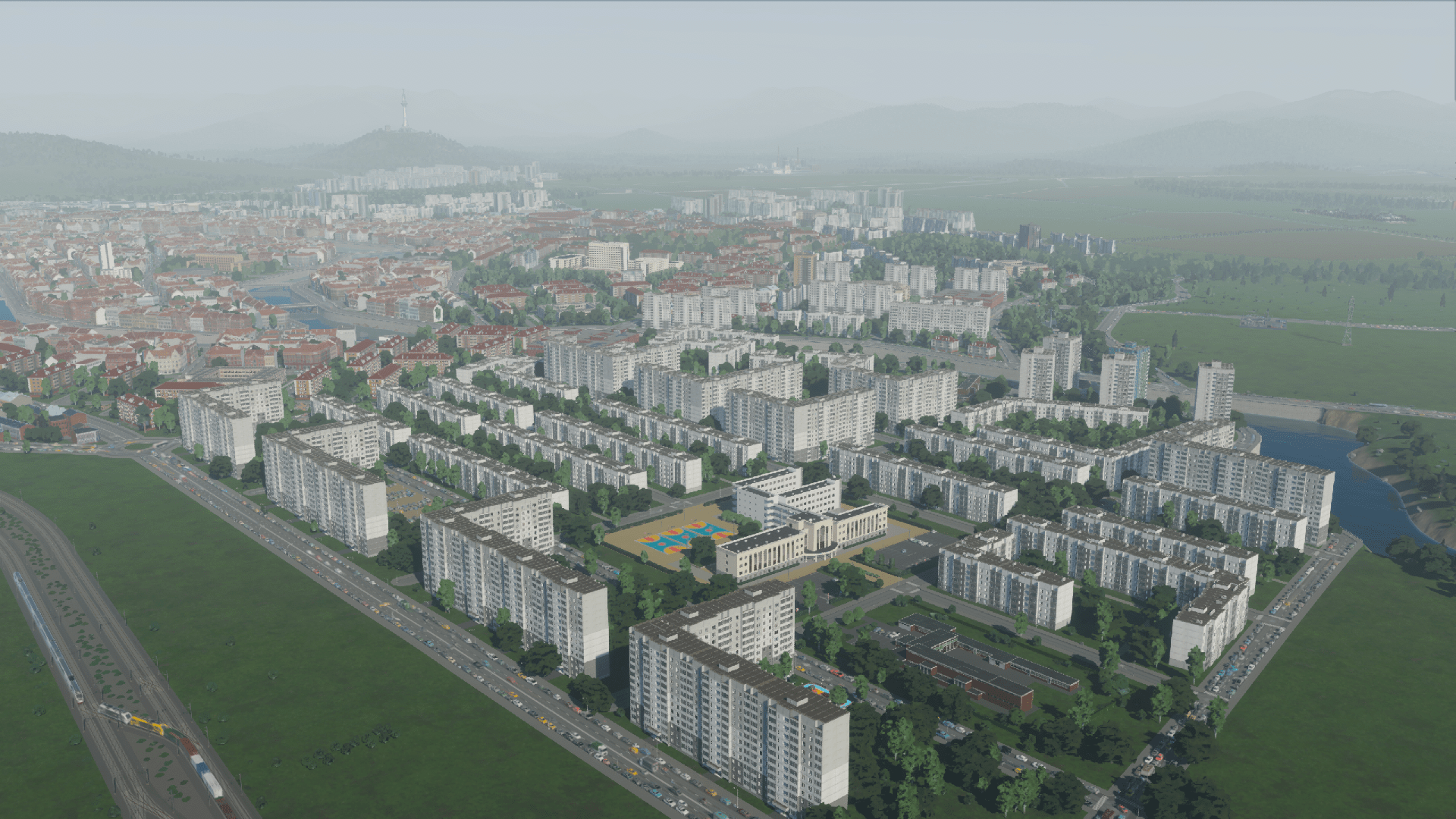 1920x1080 This was probably the dream of some sick soviet city planner