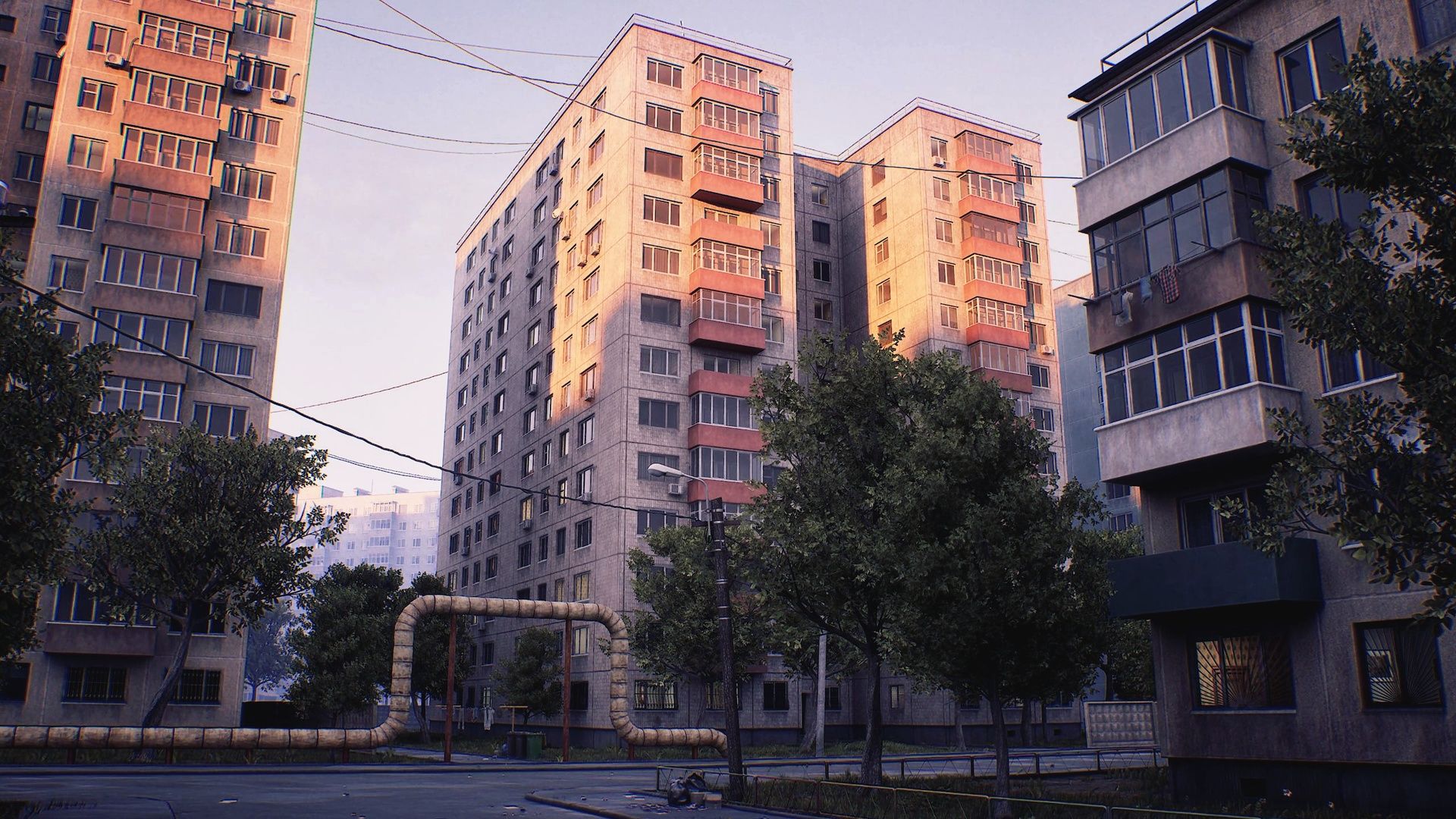 1920x1080 City Core Soviet City