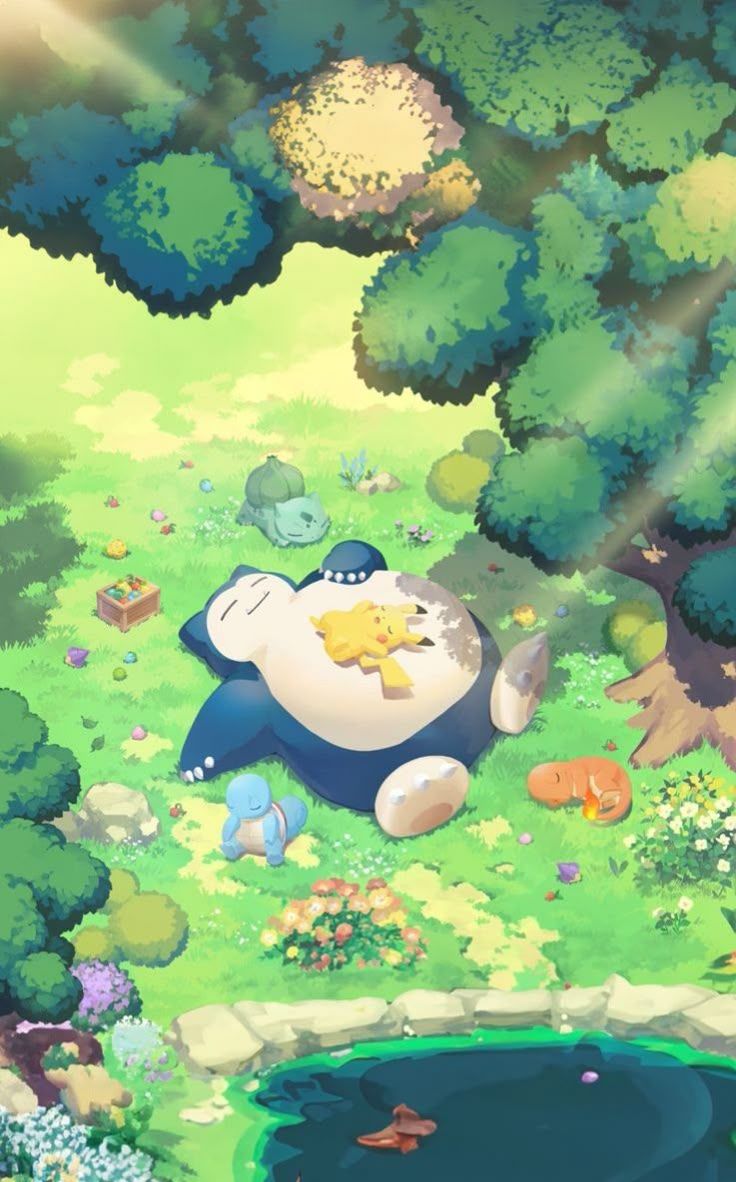 736x1182 Snorlax sleeping Wallpaper