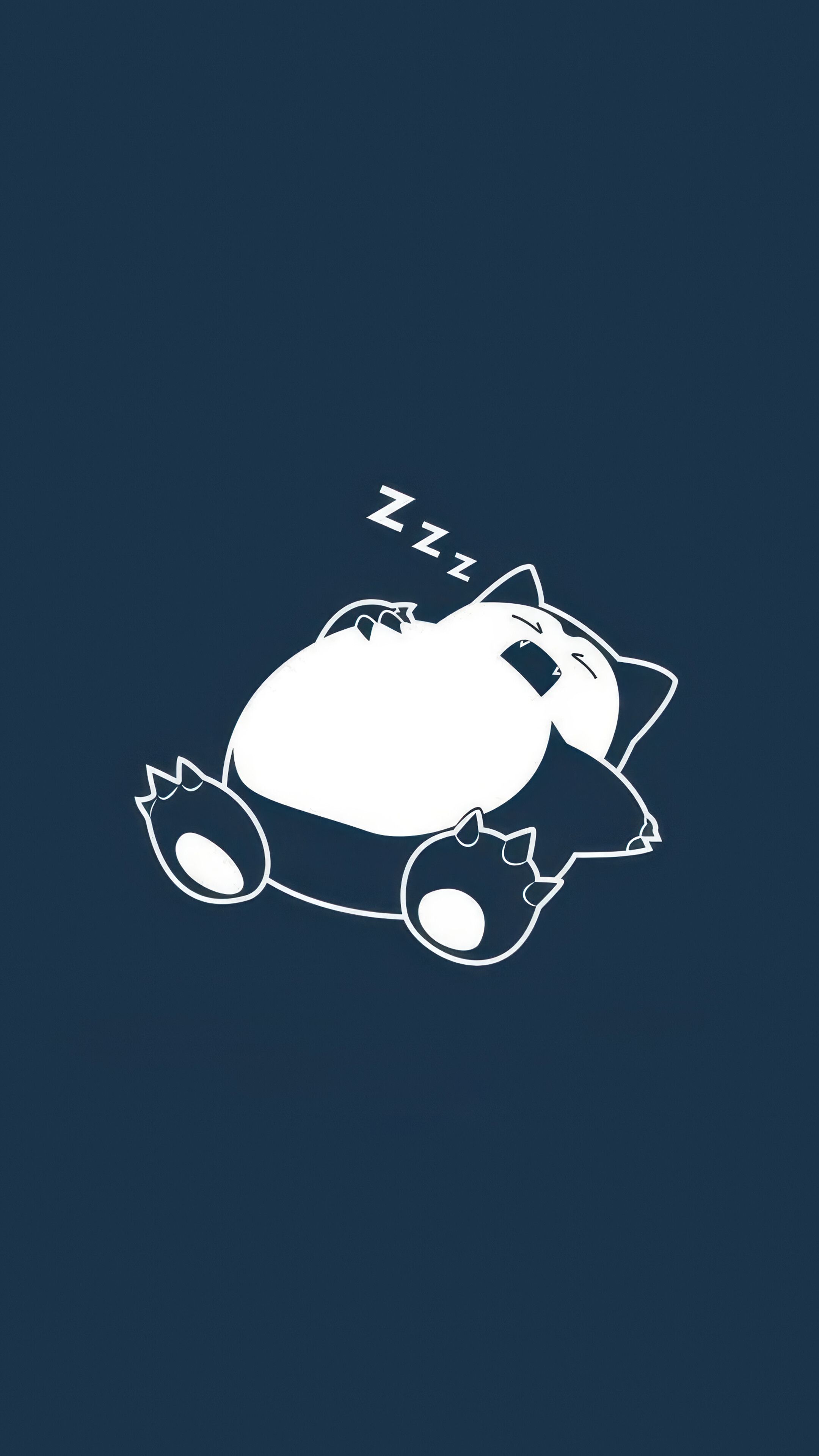 2160x3840 Snorlax Sleeping Pokemon Minimalist 4K Wallpaper iPhone HD Phone