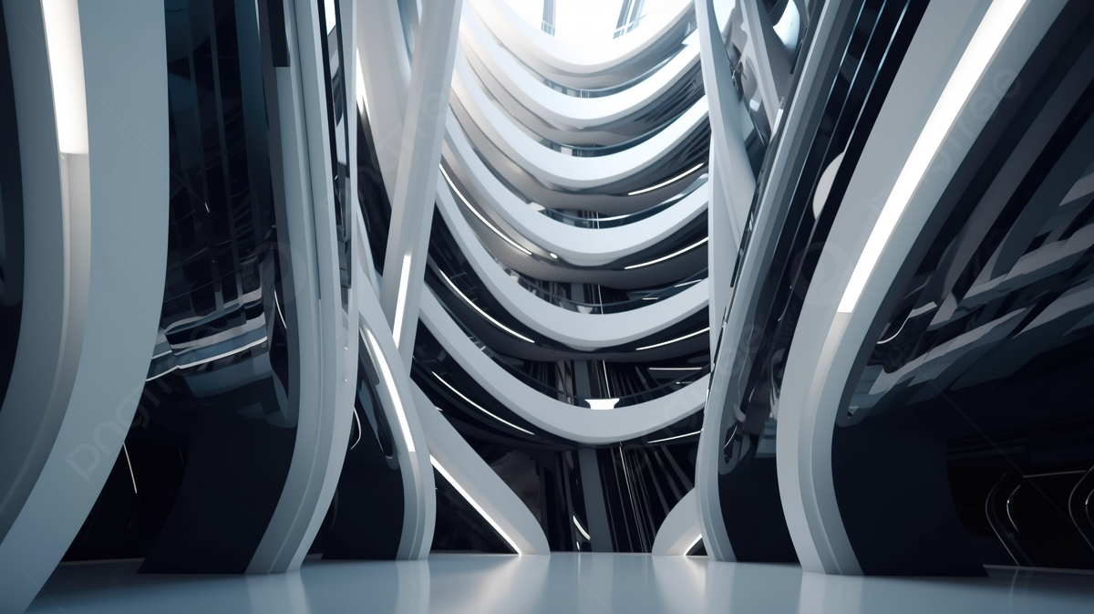 1200x673 Innovative 3D Illustration Of Futuristic Architectural Design In 4k Uhd, Perspective Background, Neon Wallpaper Background Image And Wallpaper for Free Download