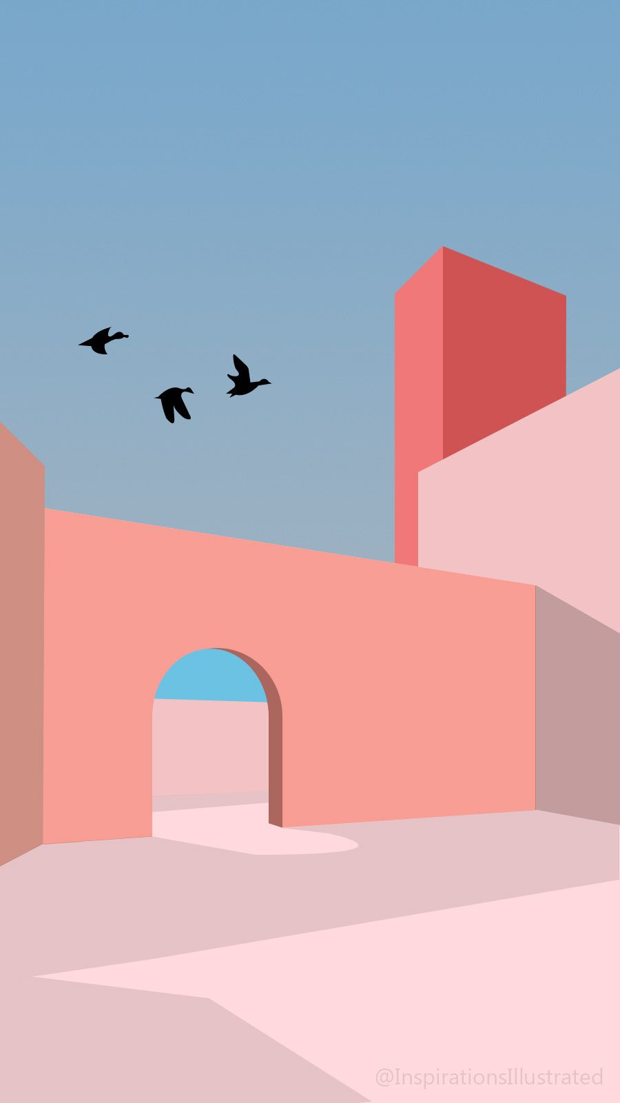 900x1600 Architecture Aesthetic Wallpaper