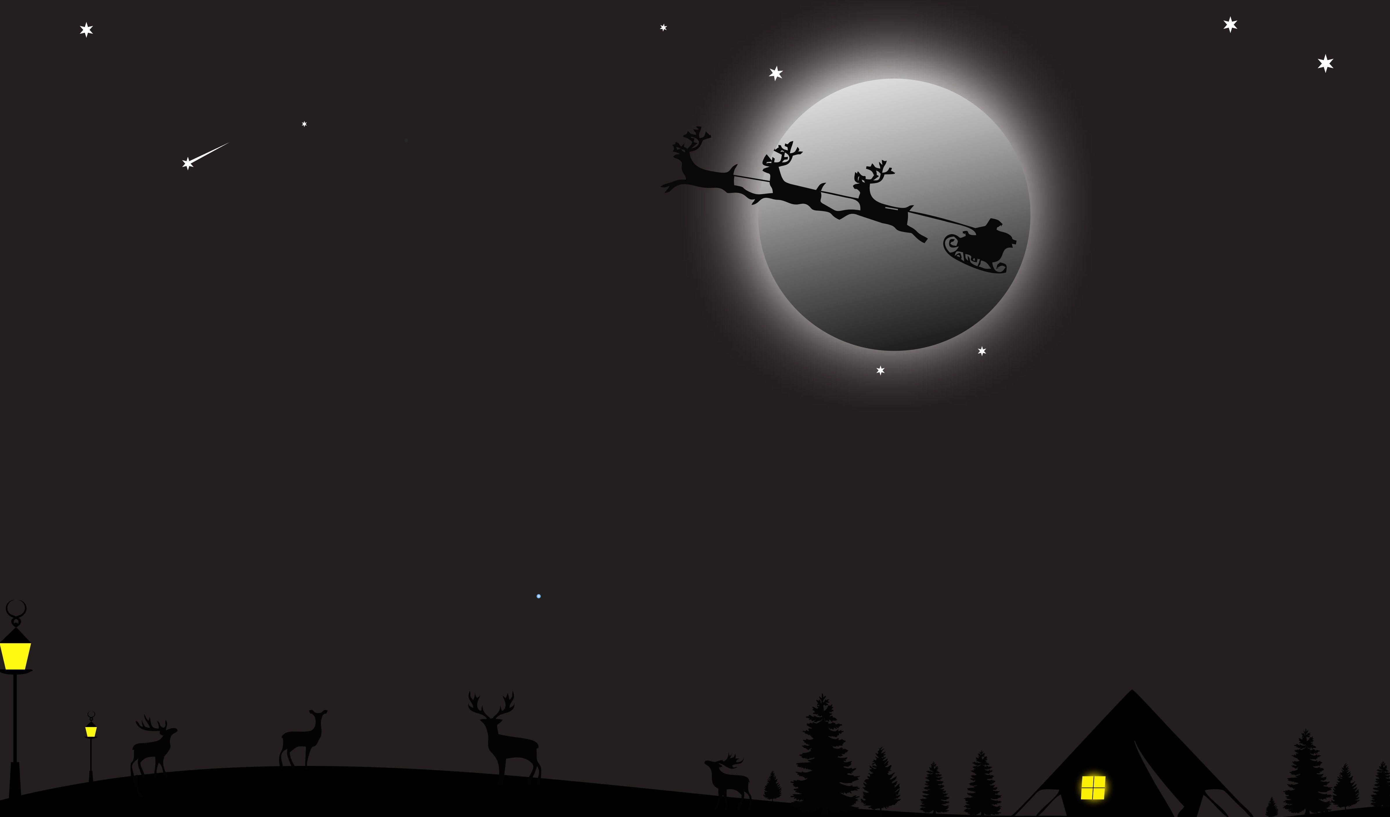 4790x2816 Santa Claus Deer Ride, HD Artist, 4k Wallpaper, Image, Background, Photo and Picture