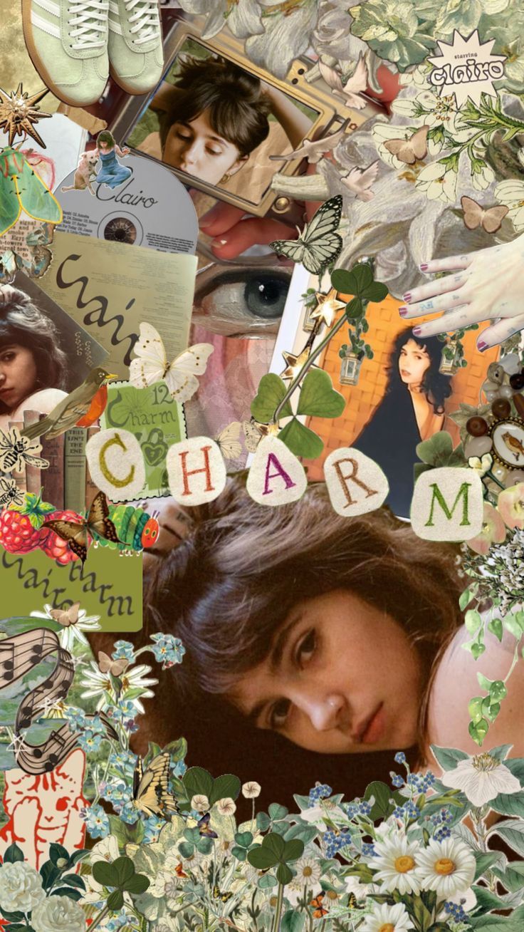 736x1308 Clairo CHARM #charm #clairo #music #green #flower #wallpaper