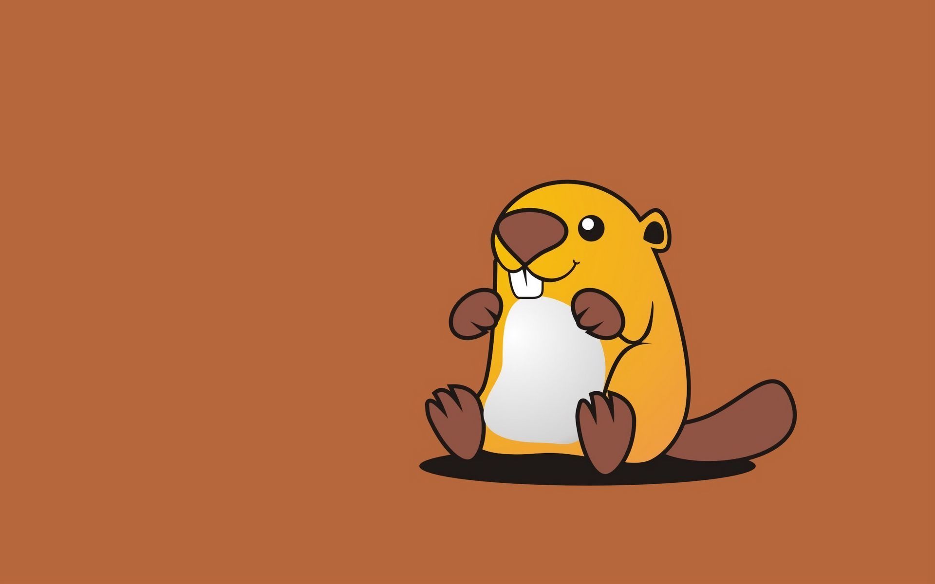 1920x1200 Download wallpaper 1920x1200 beaver, cute, art, vector widescreen 16:10 HD background