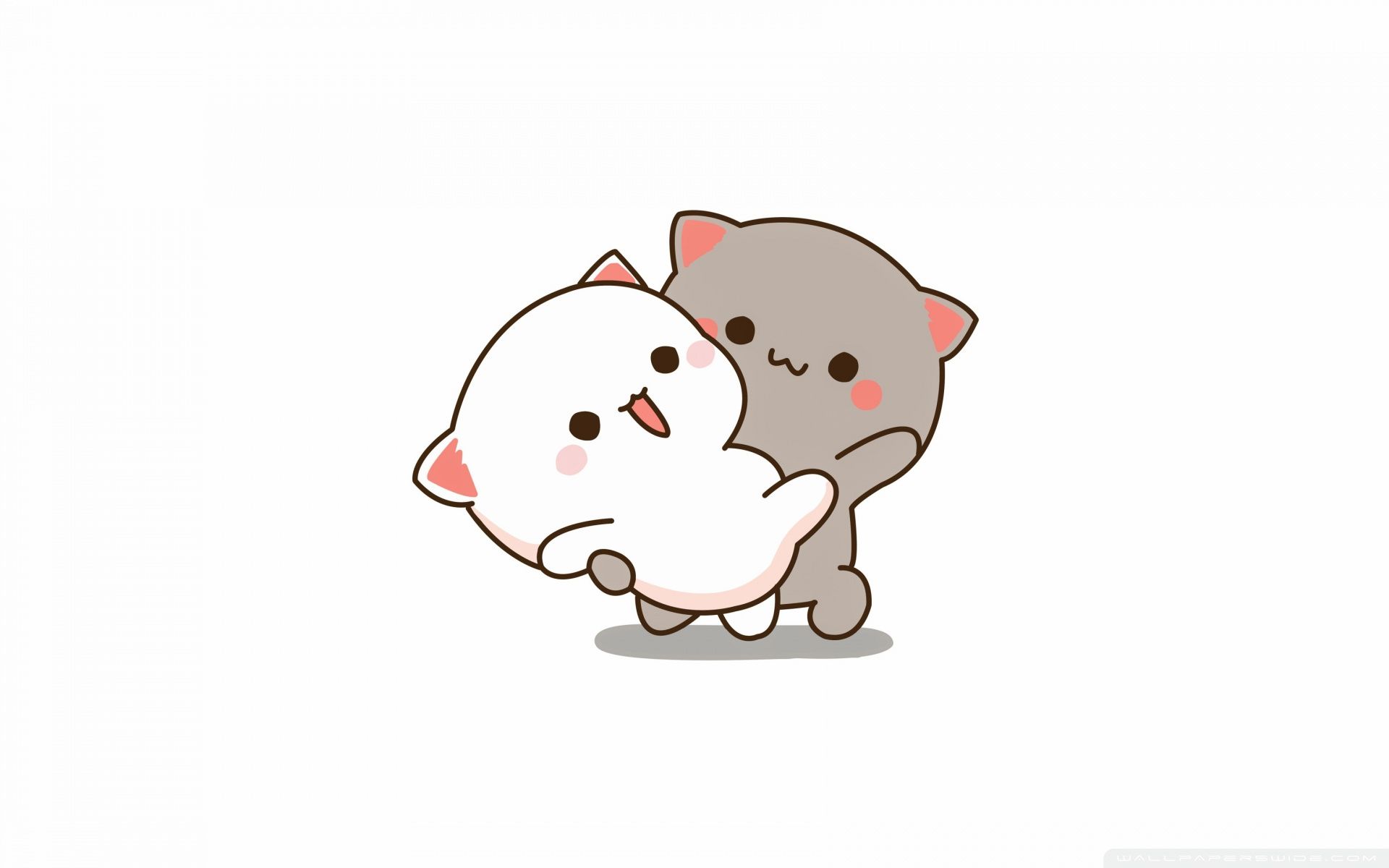 1920x1200 Peach and Goma Cats Kawaii cute 4K UHD Wallpaper for UltraHD Desktop and TV : Widescreen and UltraWide Display : Dual Monitor : Smartphone and Tablet Devices
