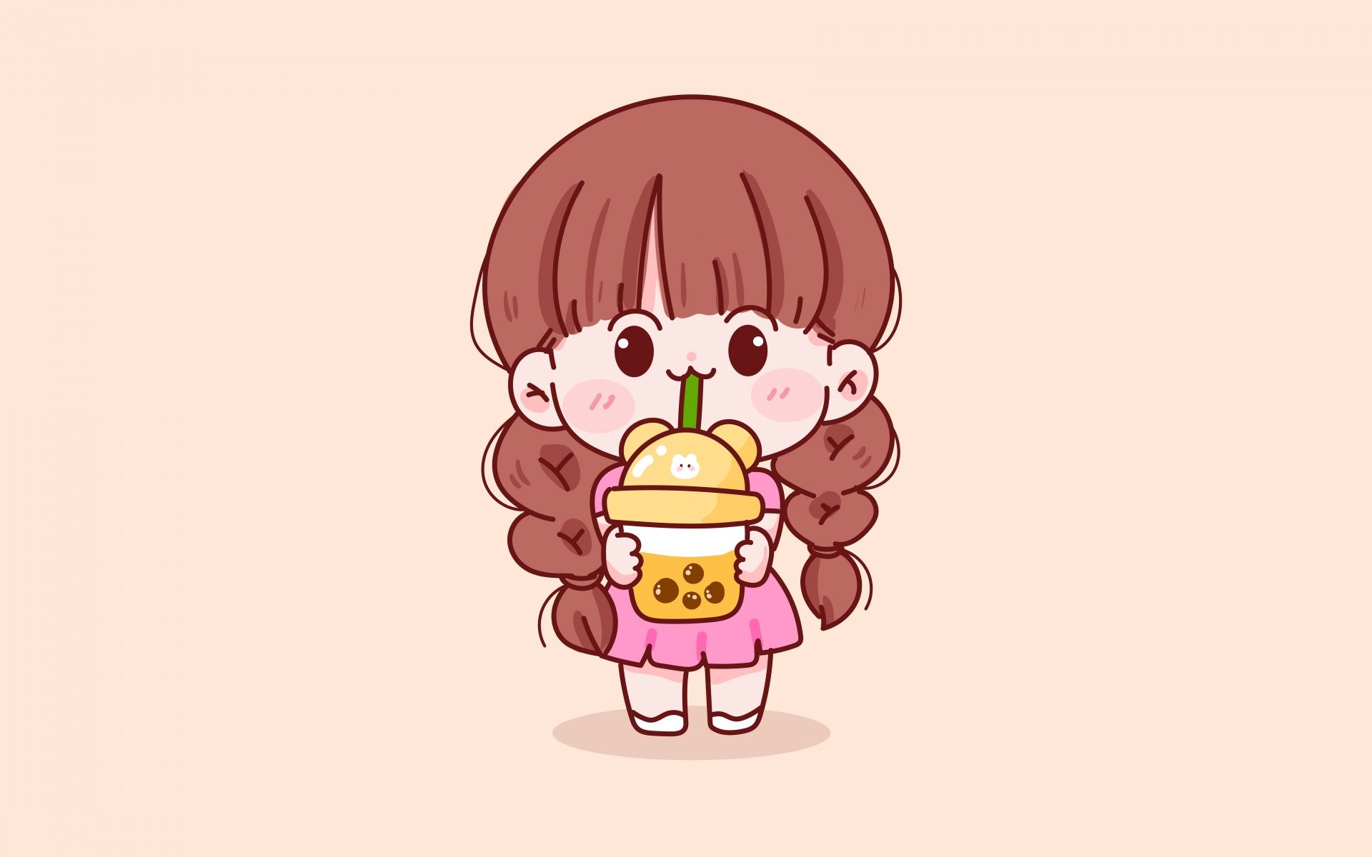 1920x1200 Cute kid Wallpaper 4K, Cute Girl, Kawaii girl, Cartoon