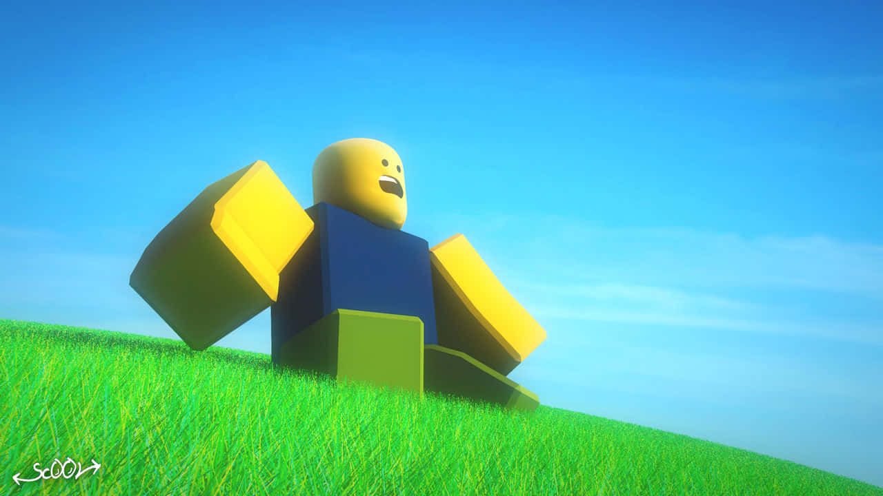 1280x720 Download A Roblox Noob awaits their next virtual adventure! Wallpaper