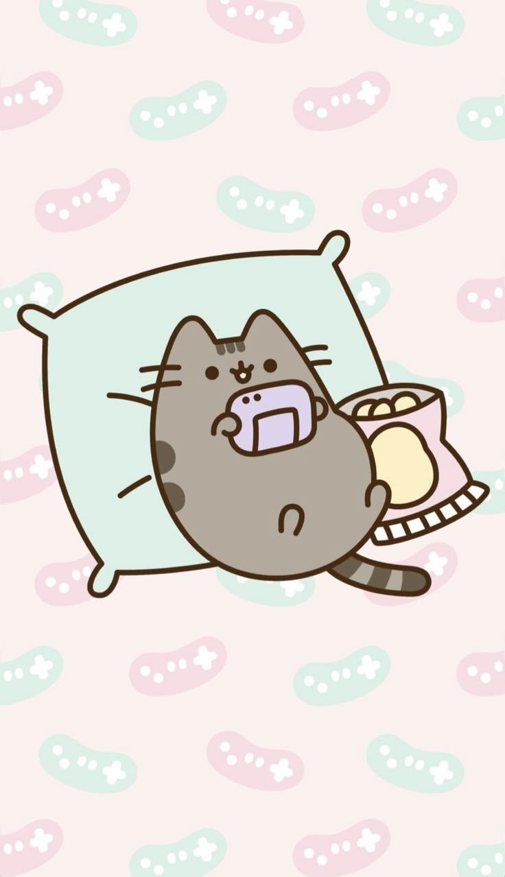 736x1279 pusheen gaming wallpaper!!