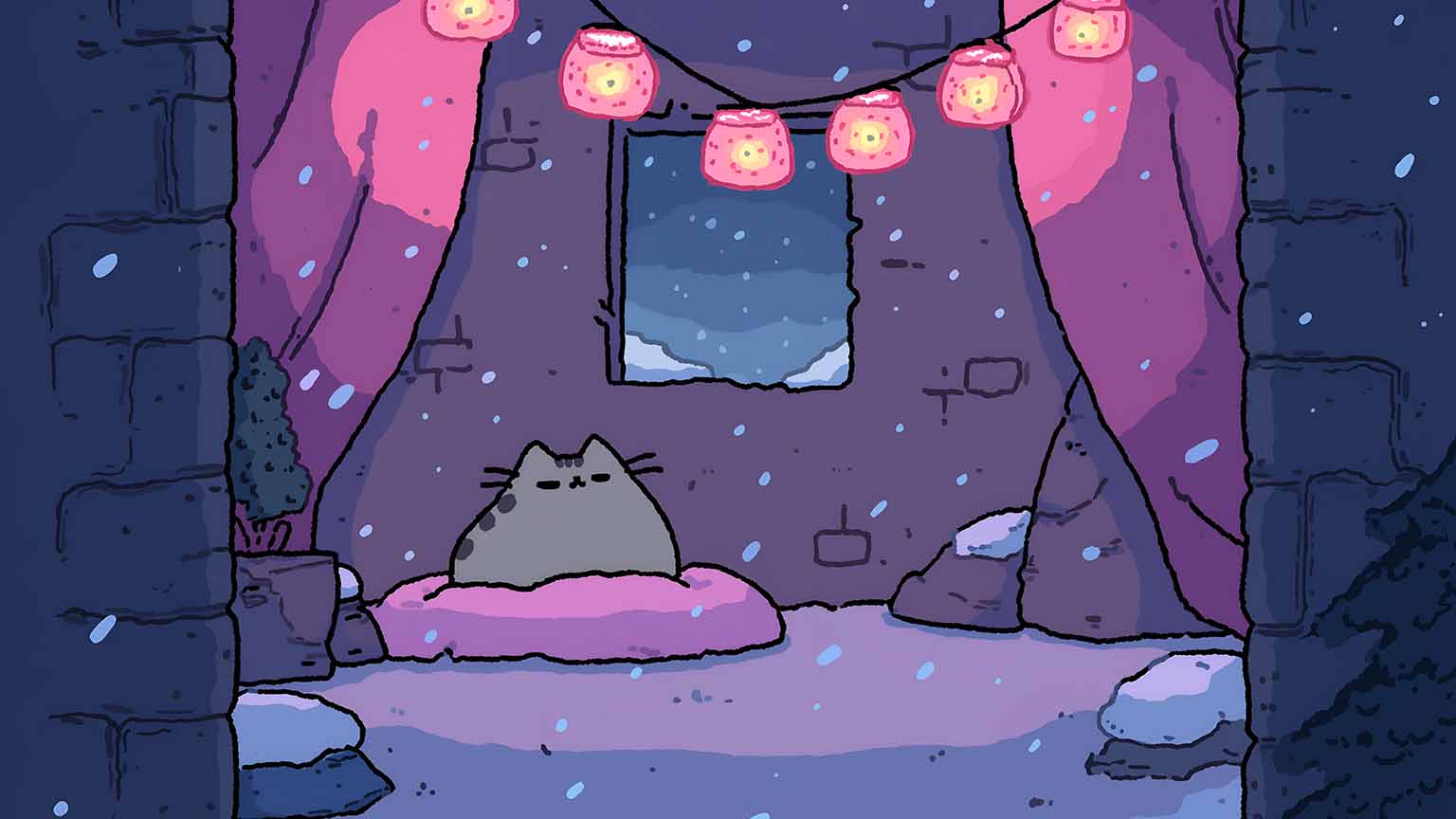 1536x864 Desktop Pusheen Wallpaper
