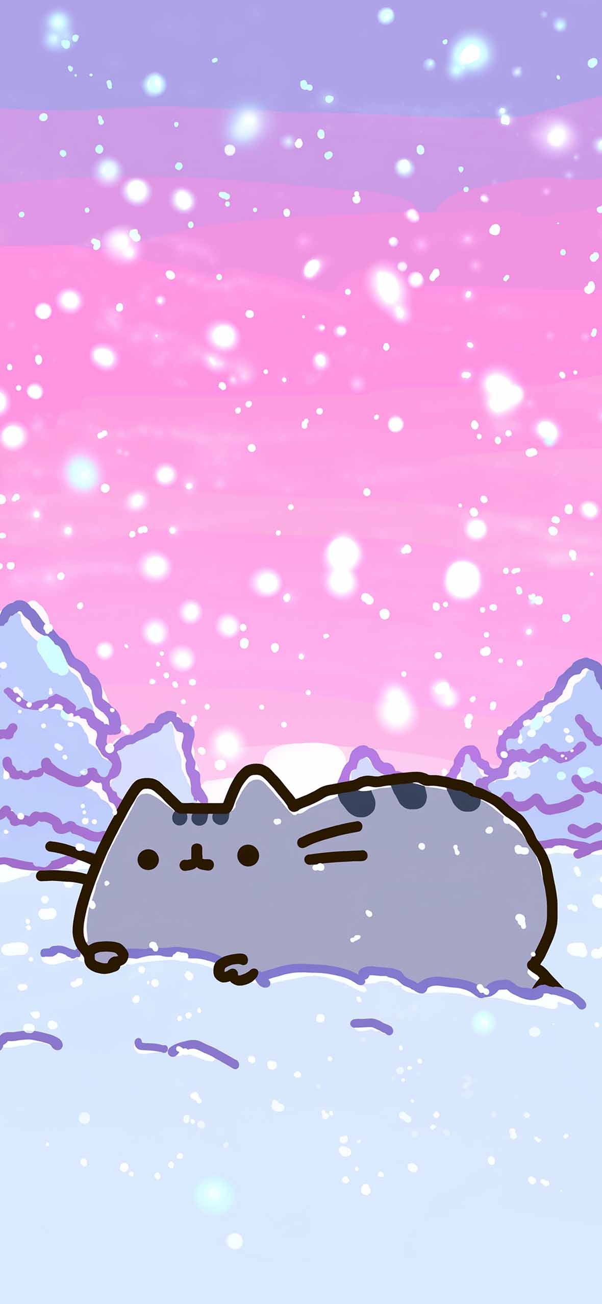1180x2554 Phone Pusheen Wallpaper