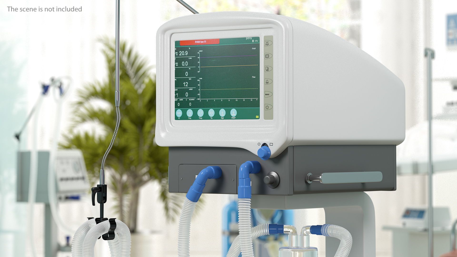 1920x1080 Intensive Care Unit 3D Model $79 - .3Ds .blend .c4d .fbx .ma .lxo .obj .max