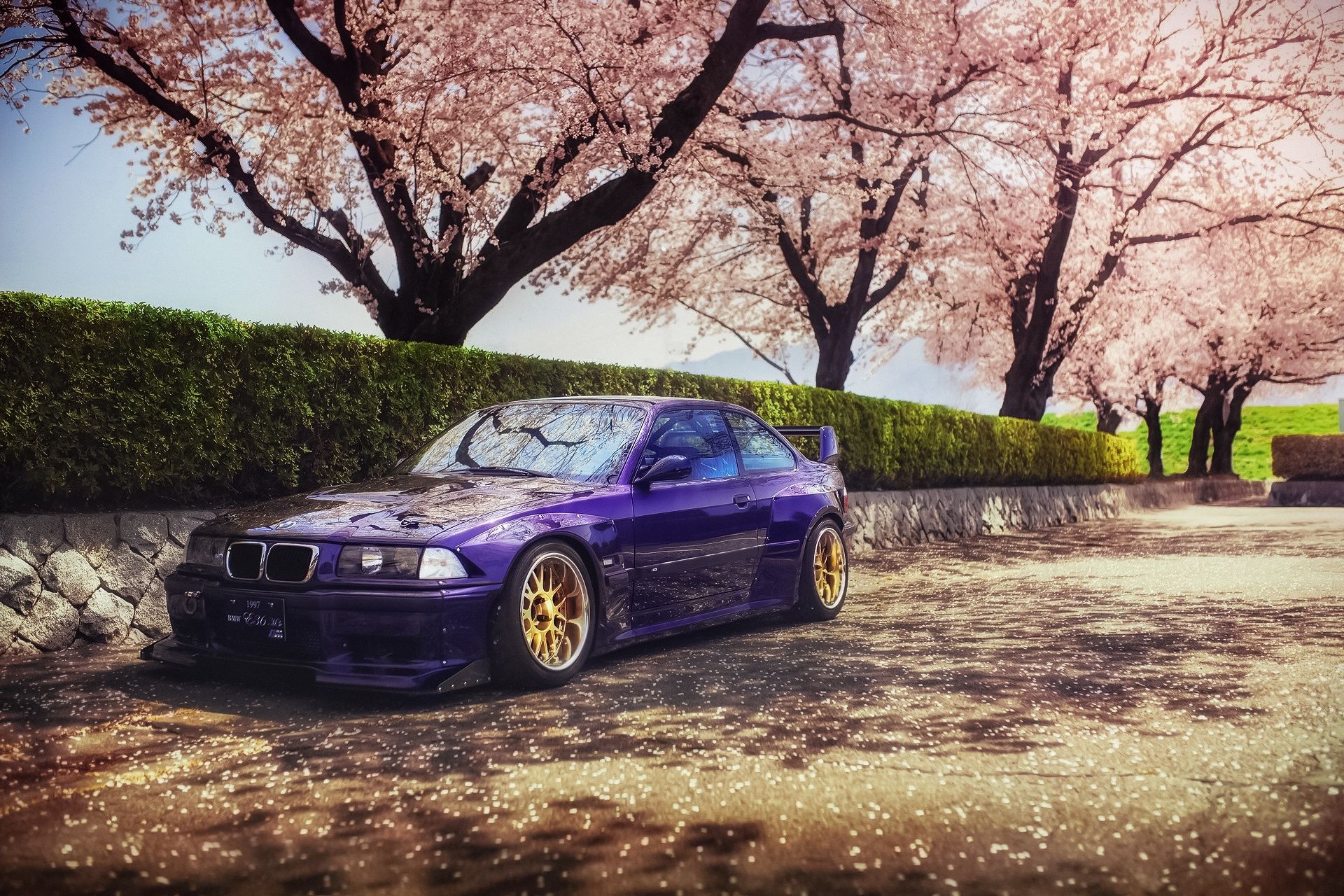 1920x1280 Wallpaper spring, Japan, Sakura, BMW, speedhunters, E Rocket Bunny, M3 for mobile and desktop, section bmw, resolution 1920x1280