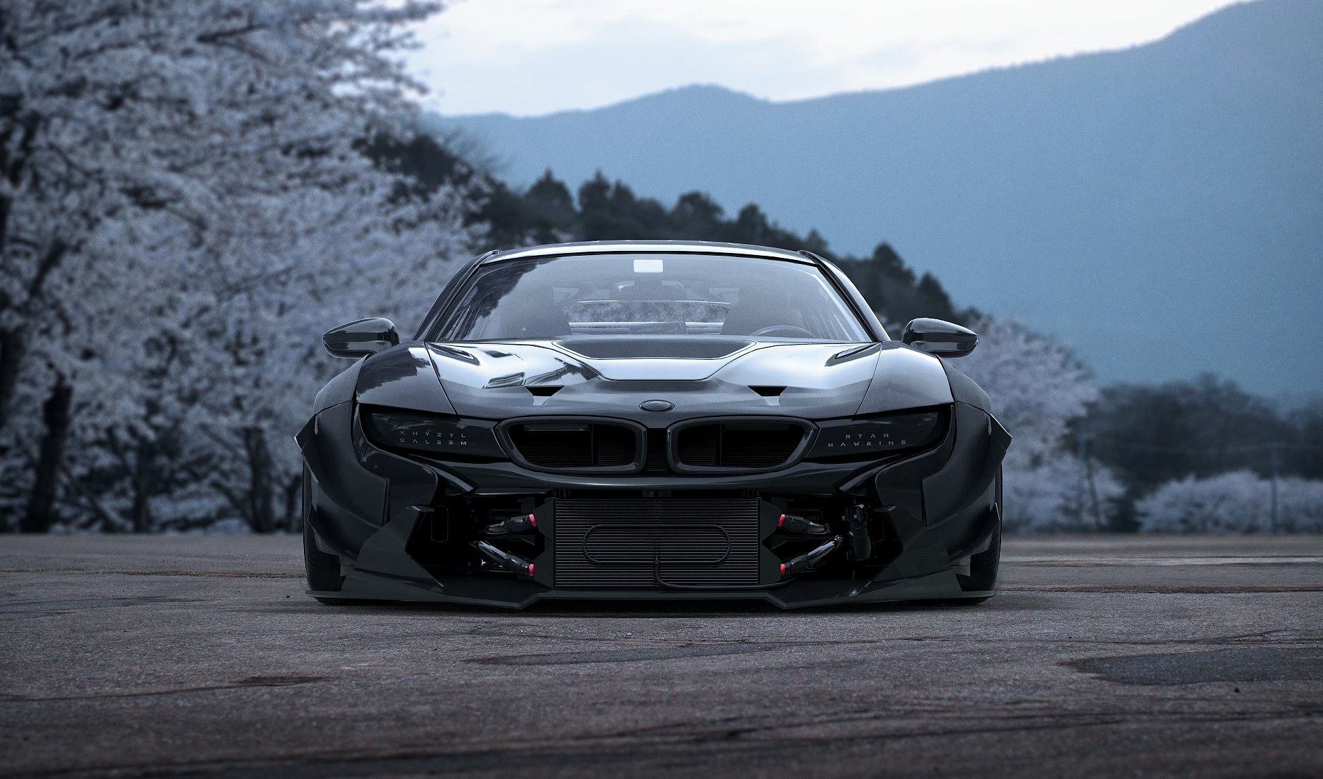 1920x1130 Wallpaper car, Concept, BMW, Japan, tuning, sakura, Future, i8 for mobile and desktop, section bmw, resolution 1920x1130