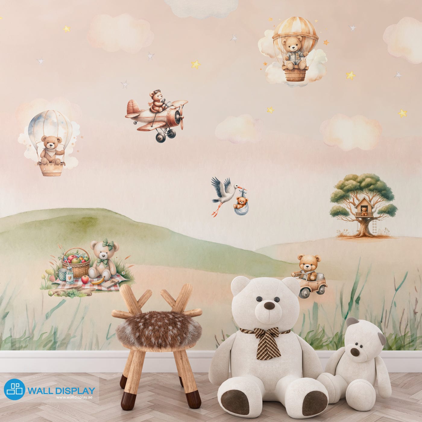 1400x1400 Teddy bears world Wallpaper