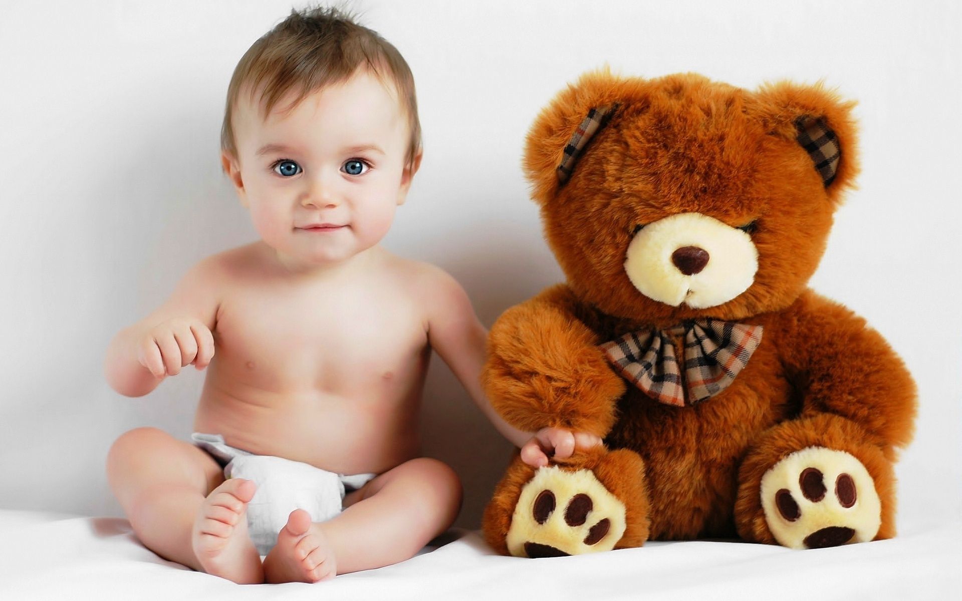 1920x1200 Phone wallpaper: Baby, Cute, Child, Photography, Bear, Teddy Bear 248105
