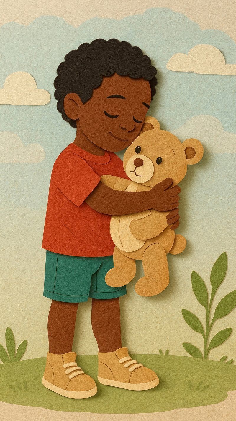 800x1422 Teddy Bear Blue Image Wallpaper