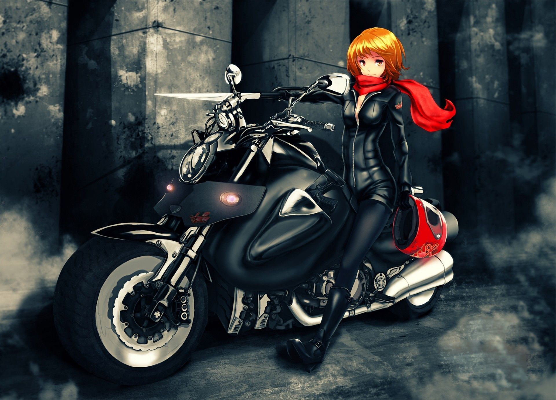 1920x1384 Girl On A Bike Wallpaperx1384