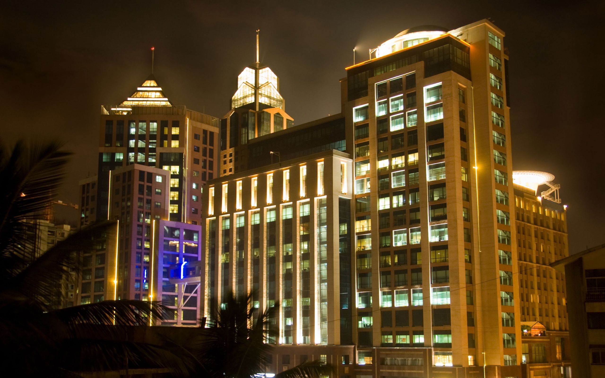 2560x1600 Night lights of Bangalore Desktop wallpaper 2560x1600