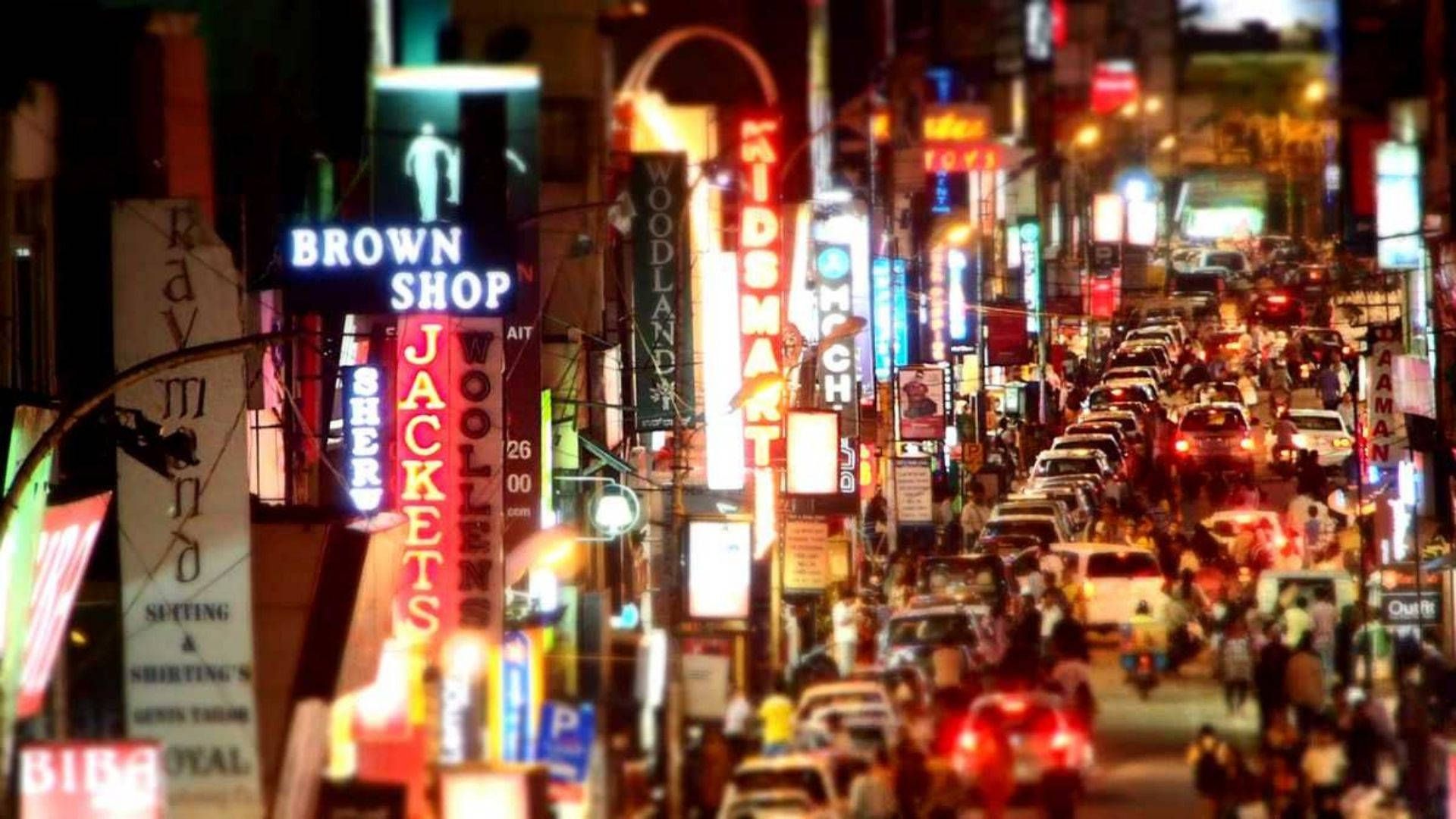 1920x1080 Download Bangalore Commercial Street Wallpaper