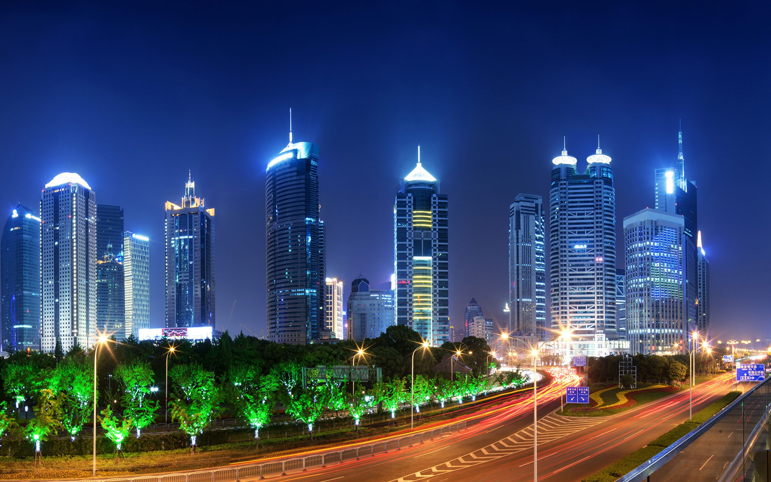 2560x1600 Wallpaper Time Lapse Photography of City During Night Time, Background Free Image