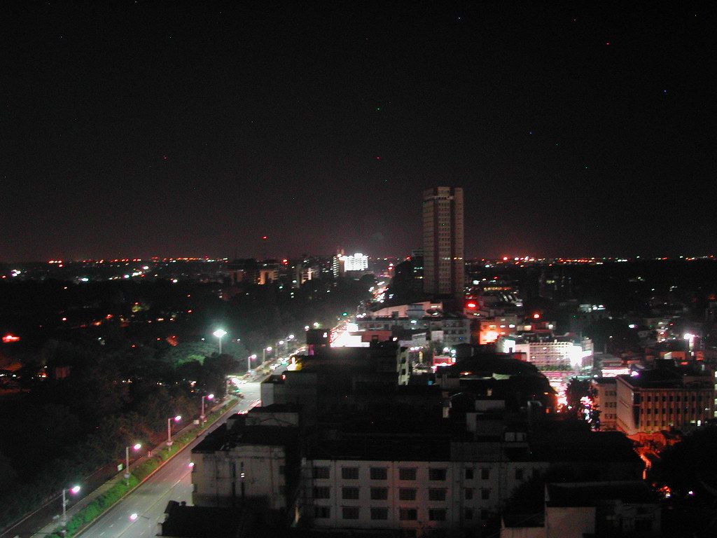 1024x768 Bangalore Night Sky
