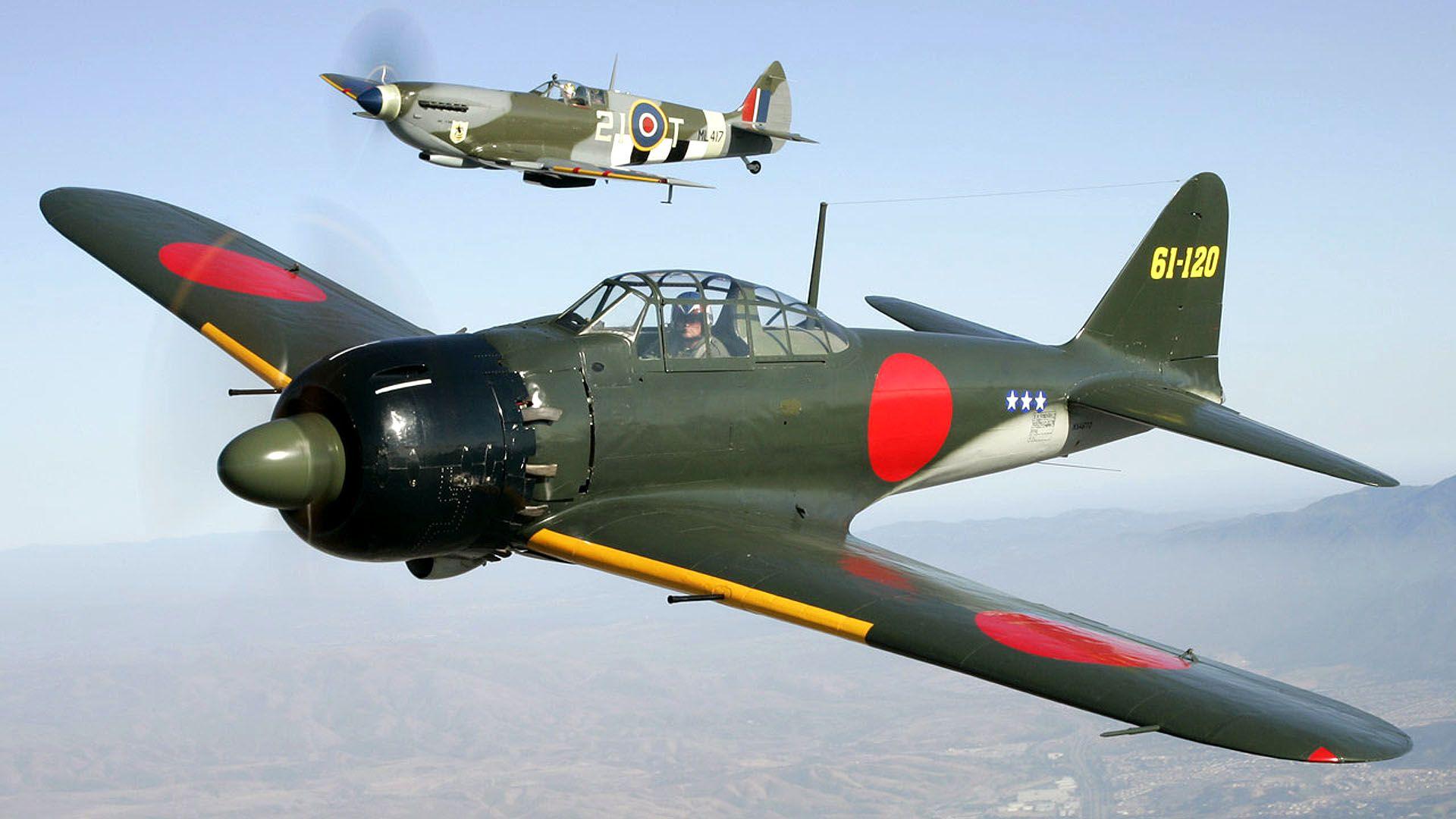 1920x1080 aircraft, military, World War II, Supermarine Spitfire wallpaper