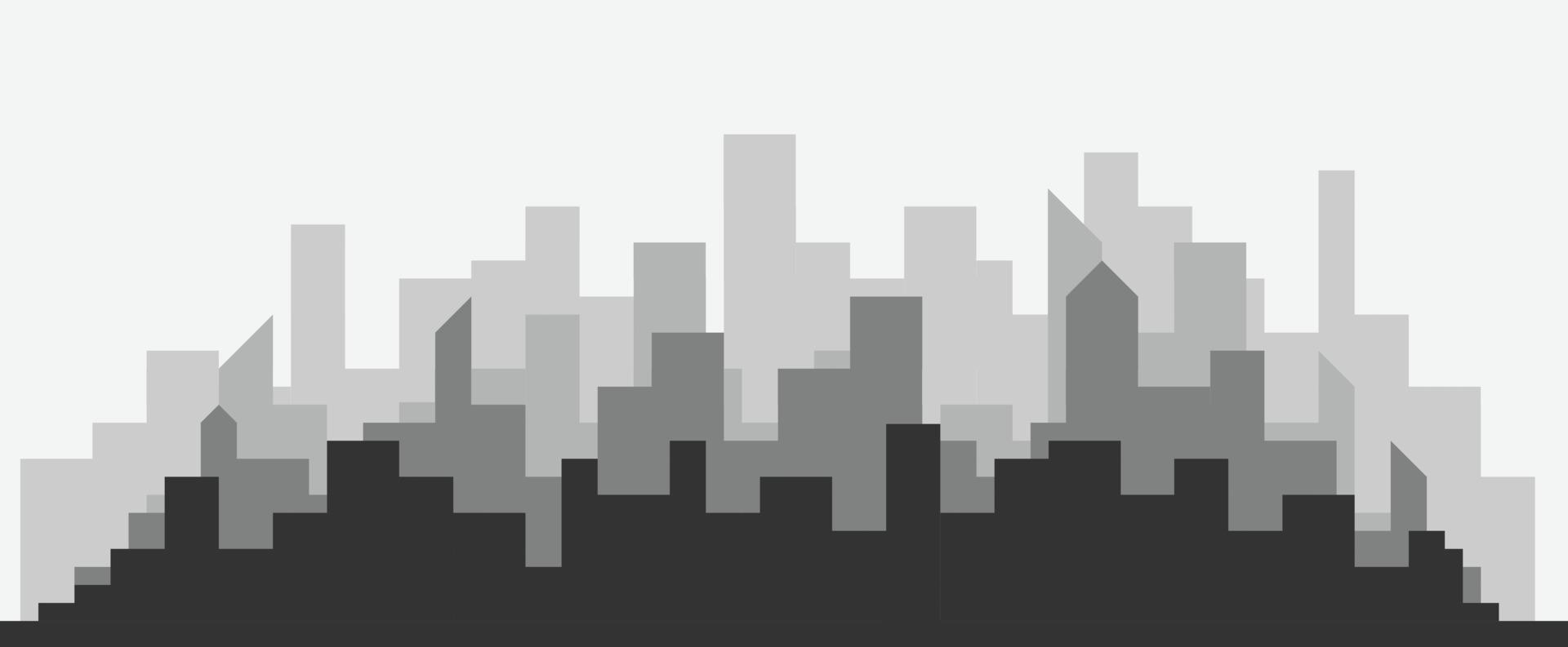 1920x793 Abstract futuristic city with modern buildings vector wallpaper background
