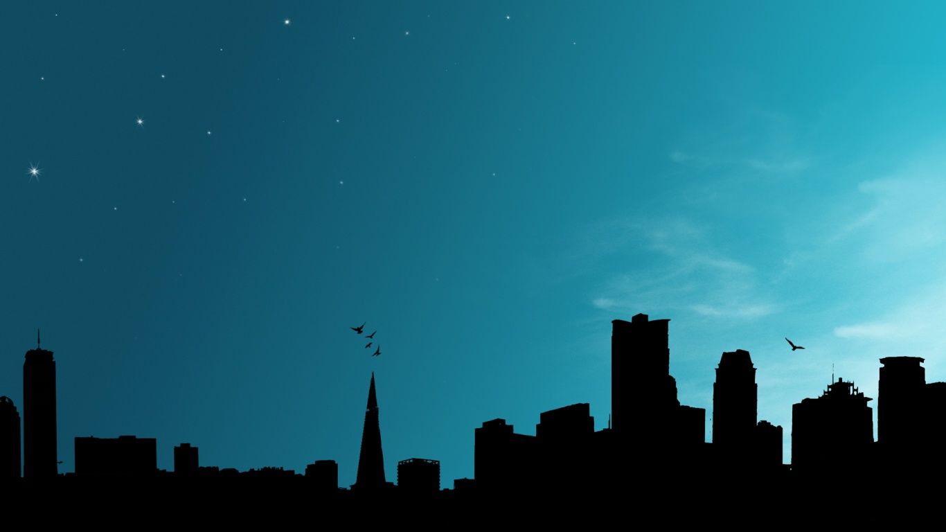 1366x768 City Vector 4K UHD Wallpaper for UltraHD Desktop and TV : Widescreen and UltraWide Display