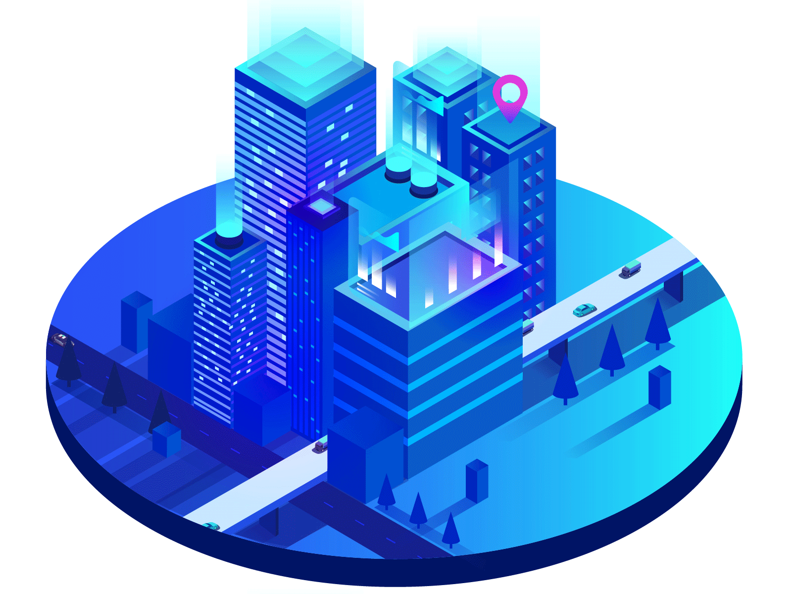 1600x1200 Isometric city vector illustration by Jasim on Dribbble