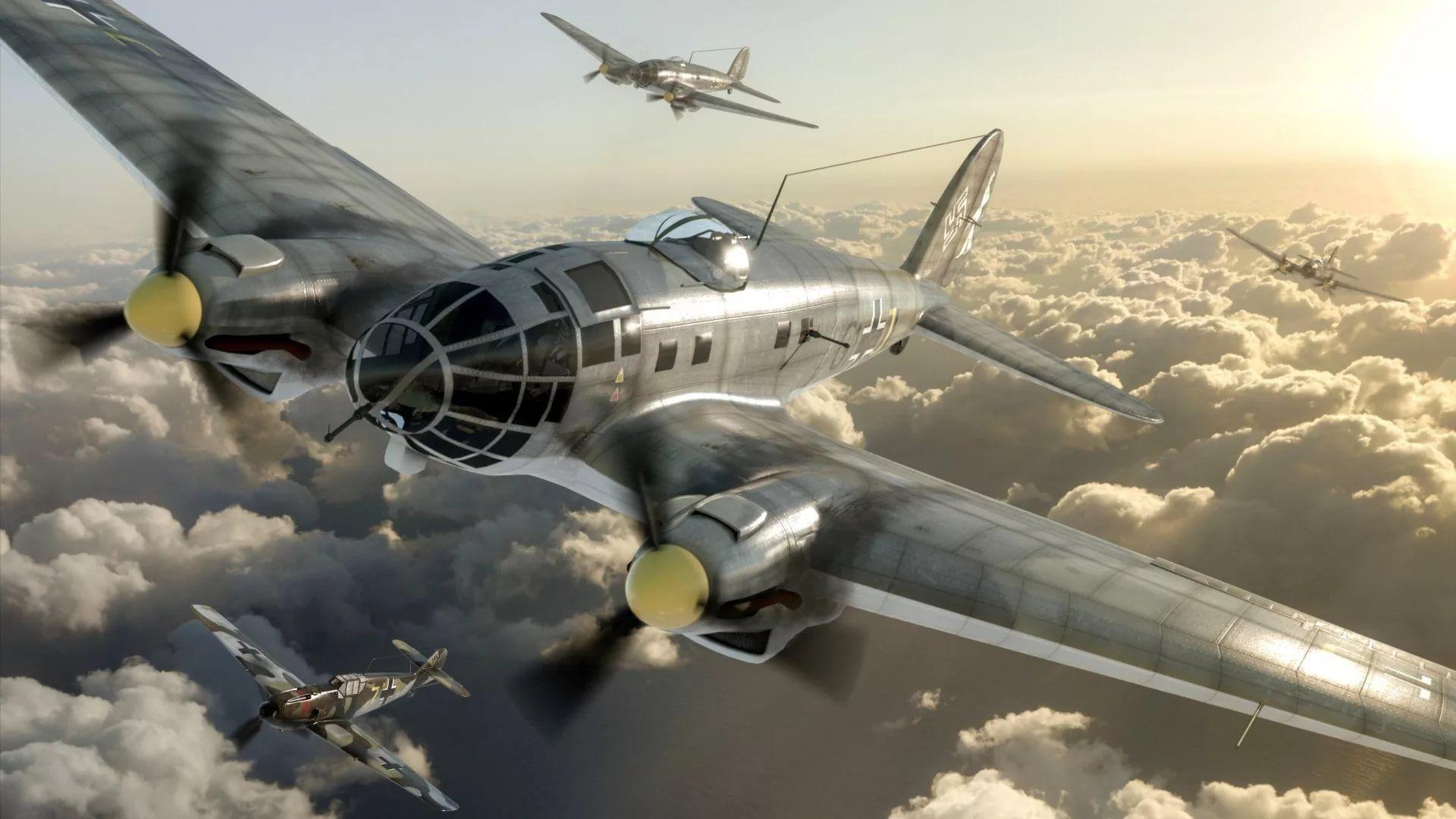 1920x1080 Luftwaffe War 2 German Bomber Planes Wallpaper & Background Download