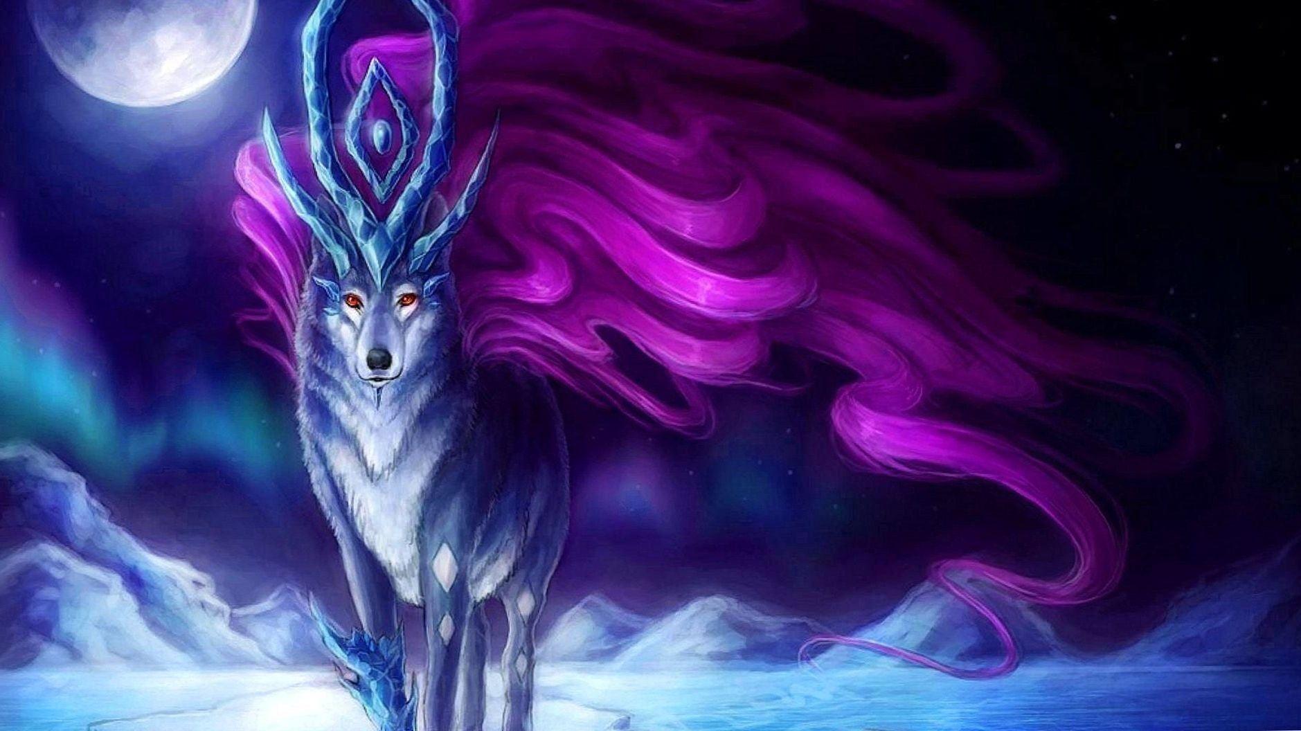 1879x1056 Anime Wolf Wallpaper